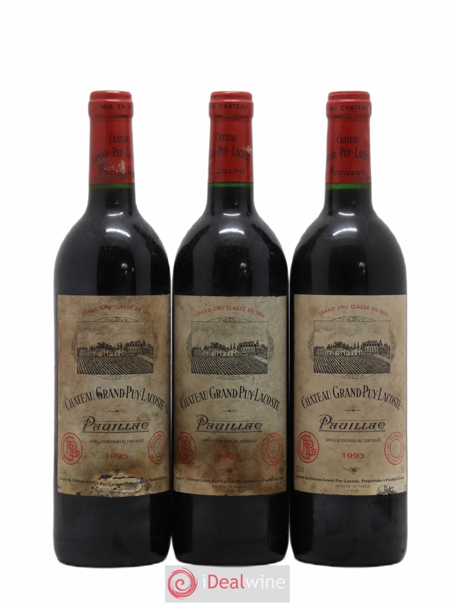 Château Grand Puy Lacoste 5ème Grand Cru Classé 1993 - Lot de 12 bouteilles - 3