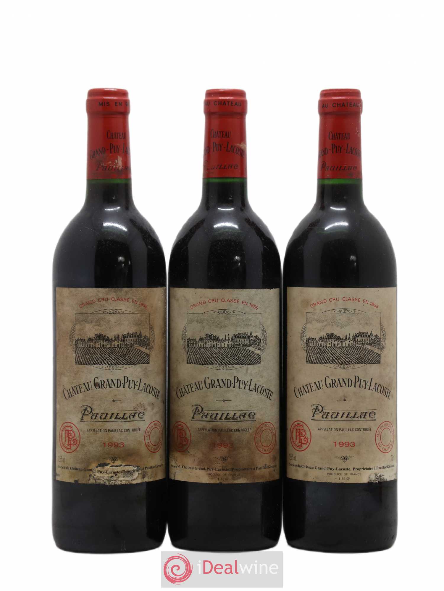Château Grand Puy Lacoste 5ème Grand Cru Classé 1993 - Lot de 12 bouteilles - 4
