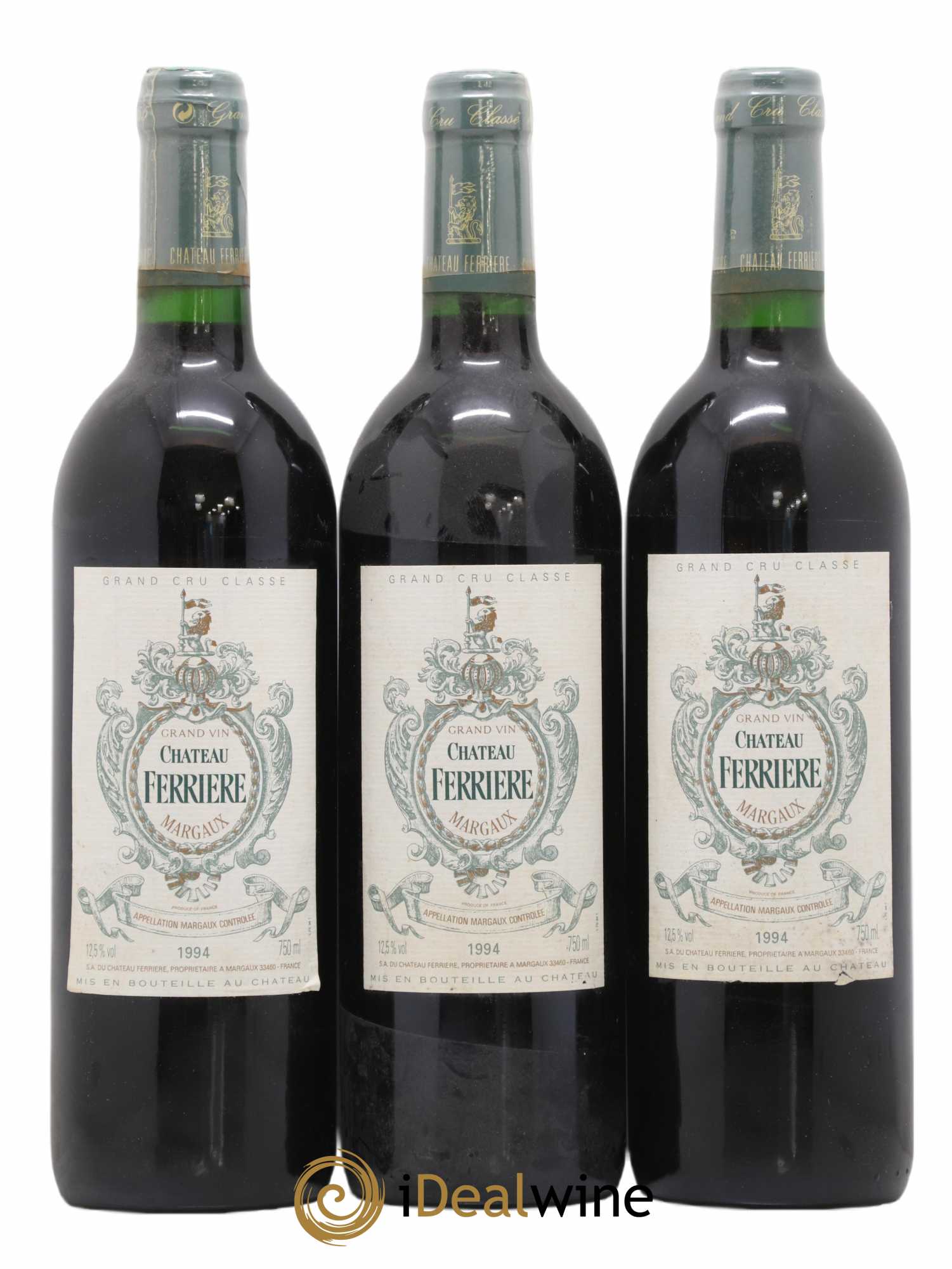 Château Ferrière 3ème Grand Cru Classé 1994 - Lot de 3 bouteilles - 0