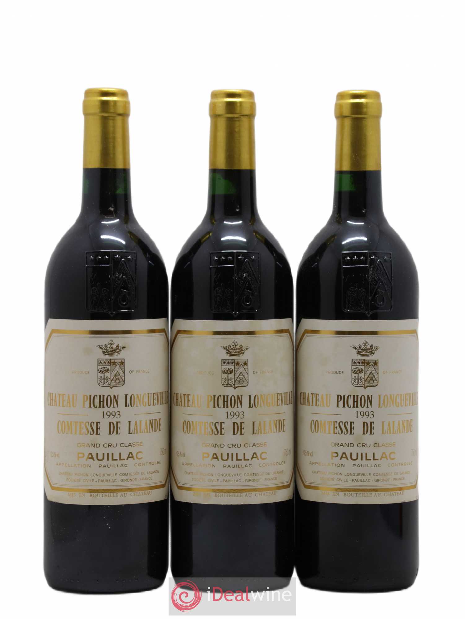Château Pichon Longueville Comtesse de Lalande 2ème Grand Cru Classé 1993 - Lot de 12 bouteilles - 1