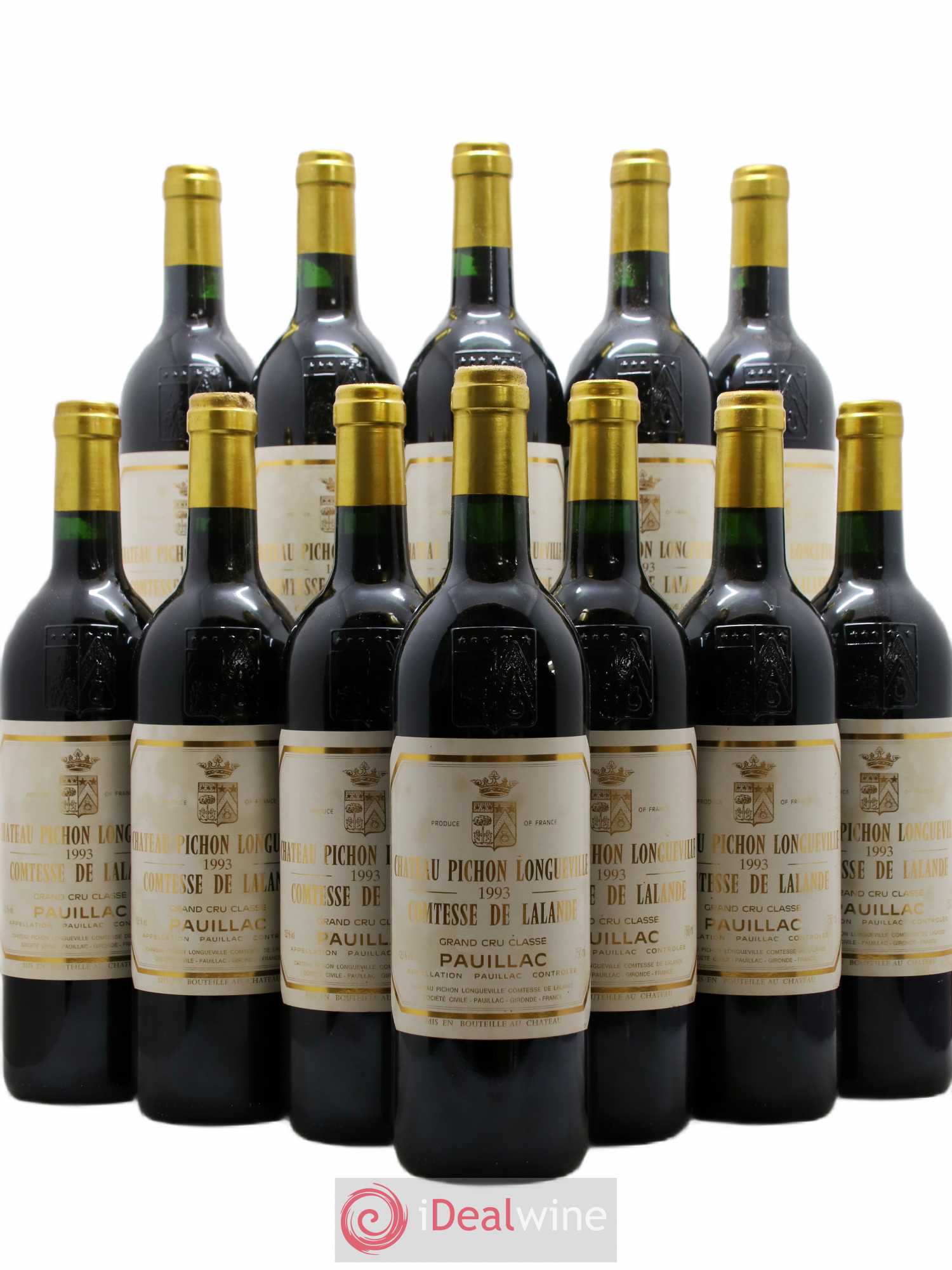 Château Pichon Longueville Comtesse de Lalande 2ème Grand Cru Classé 1993 - Lot de 12 bouteilles - 0