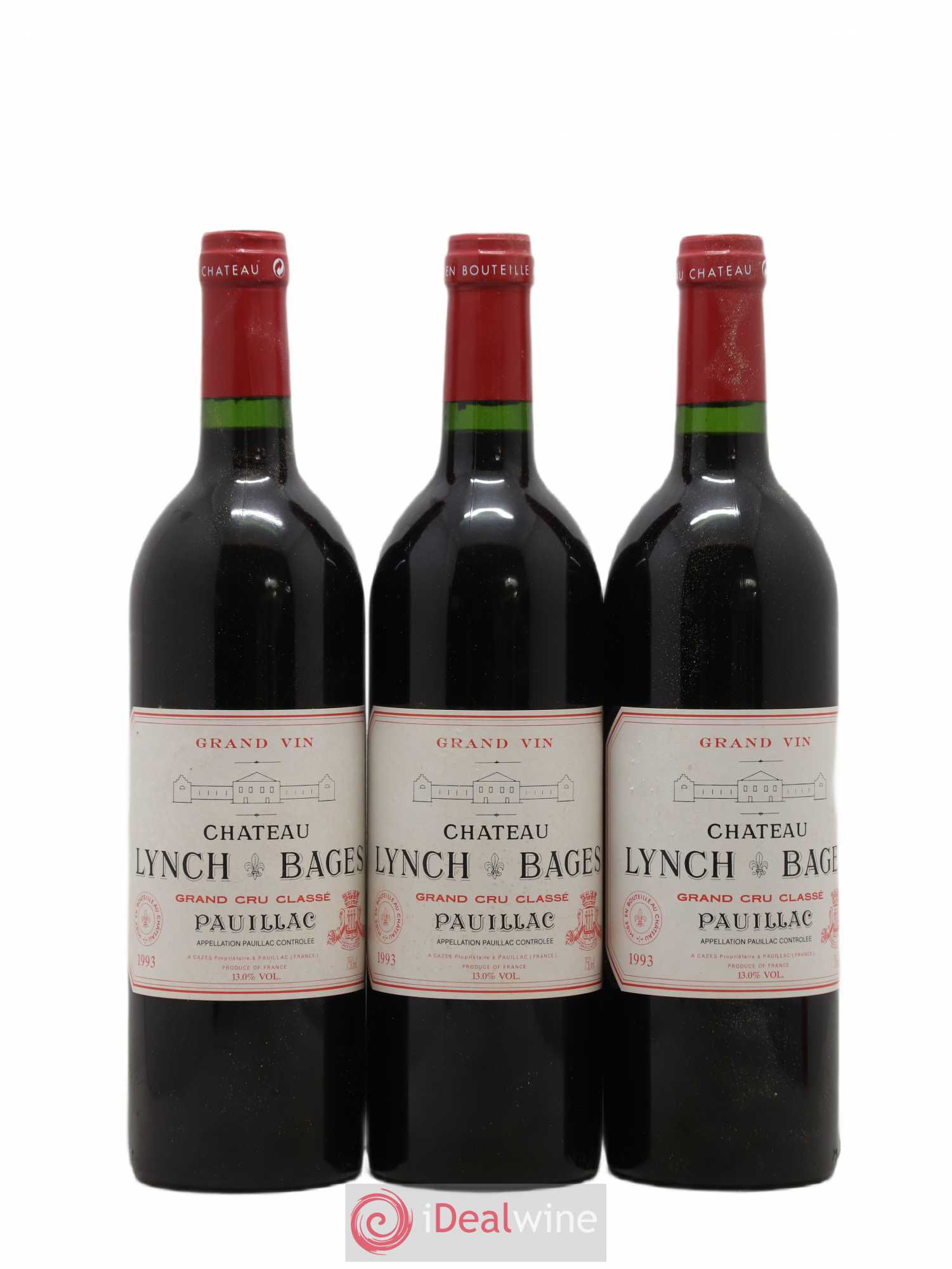 Château Lynch Bages 5ème Grand Cru Classé 1993 - Lot de 12 bouteilles - 2