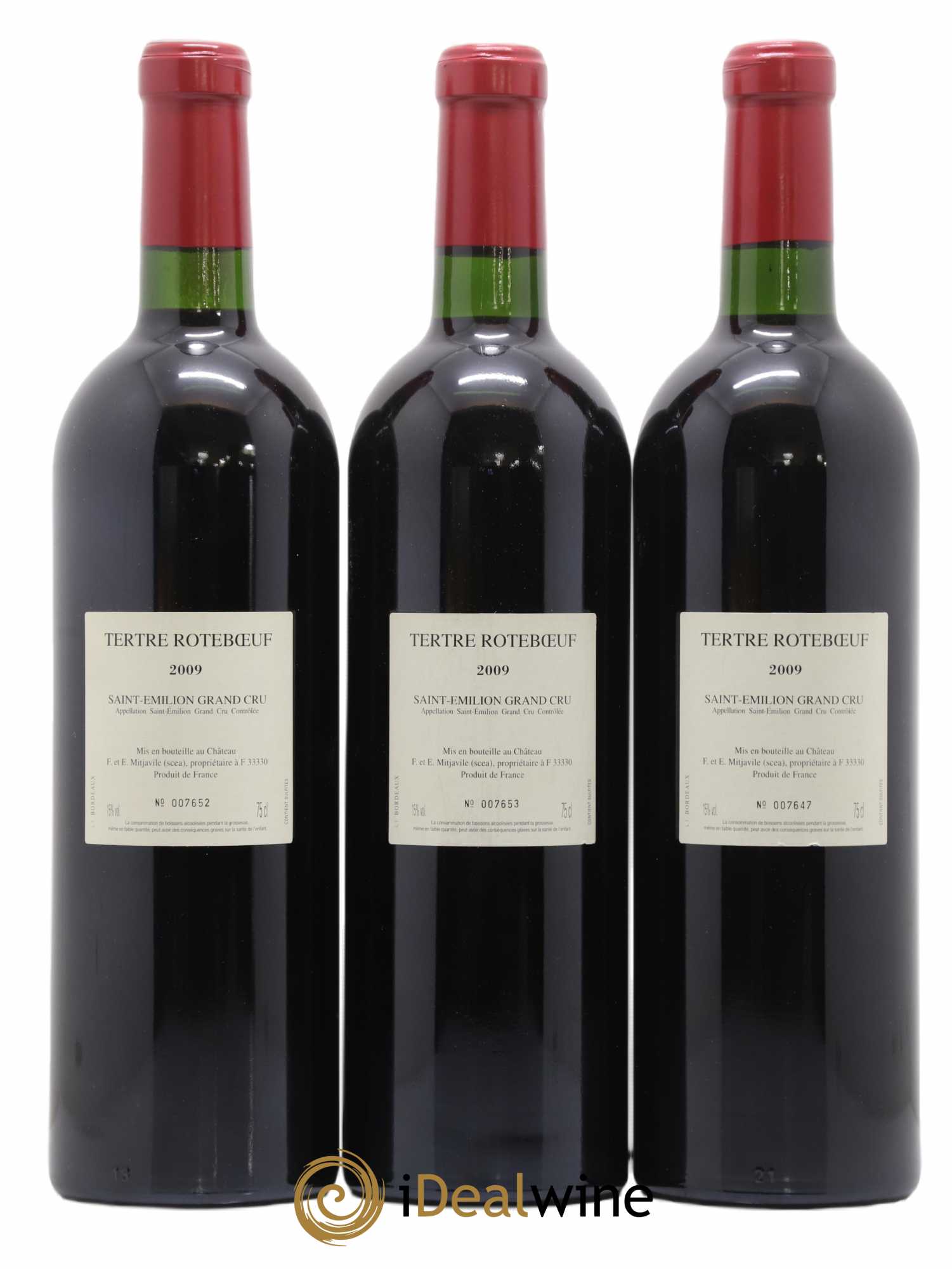 Château Tertre Roteboeuf 2009 - Lot de 3 bouteilles - 1