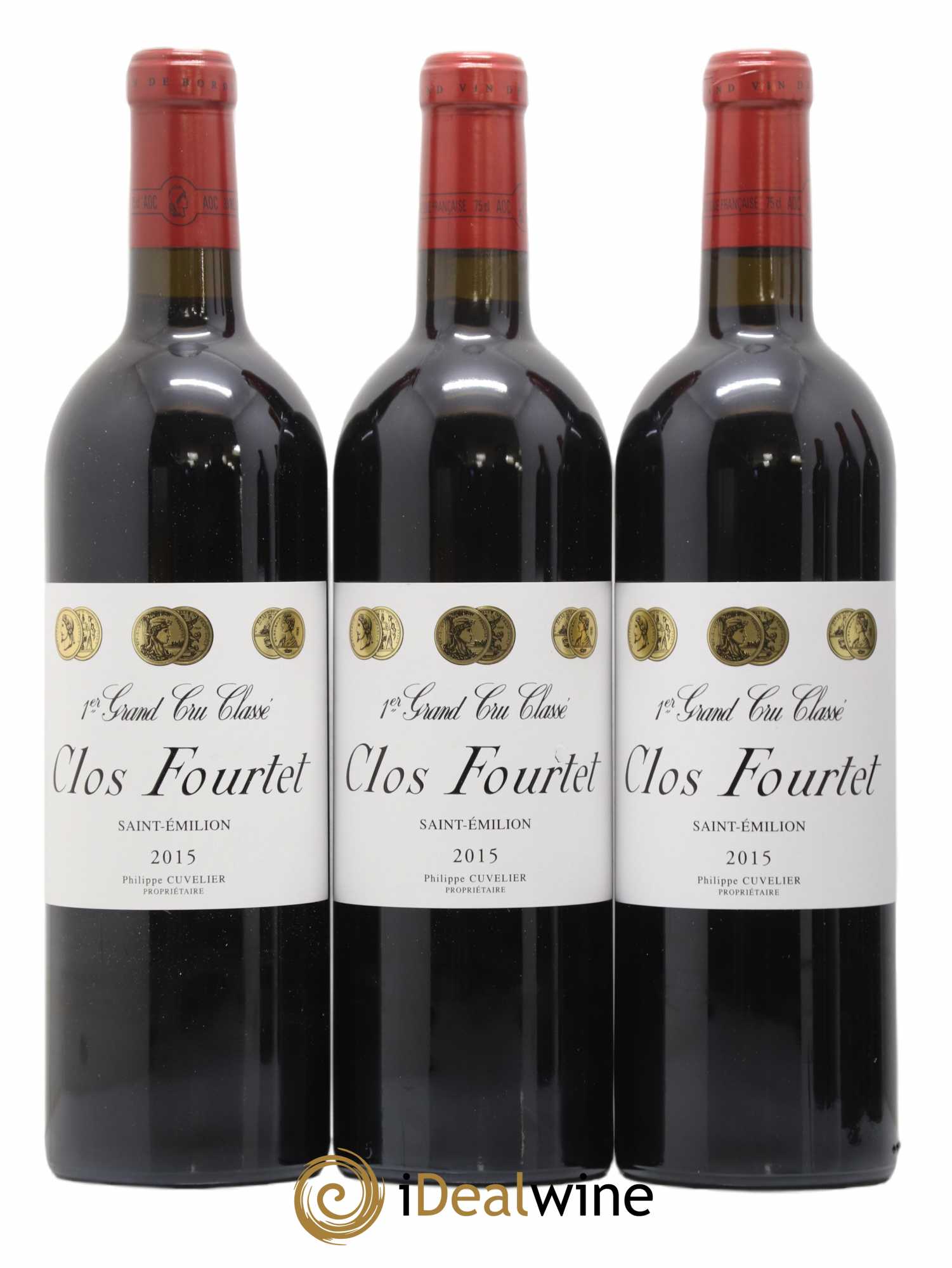 Clos Fourtet 1er Grand Cru Classé B 2015 - Lot de 6 bouteilles - 1