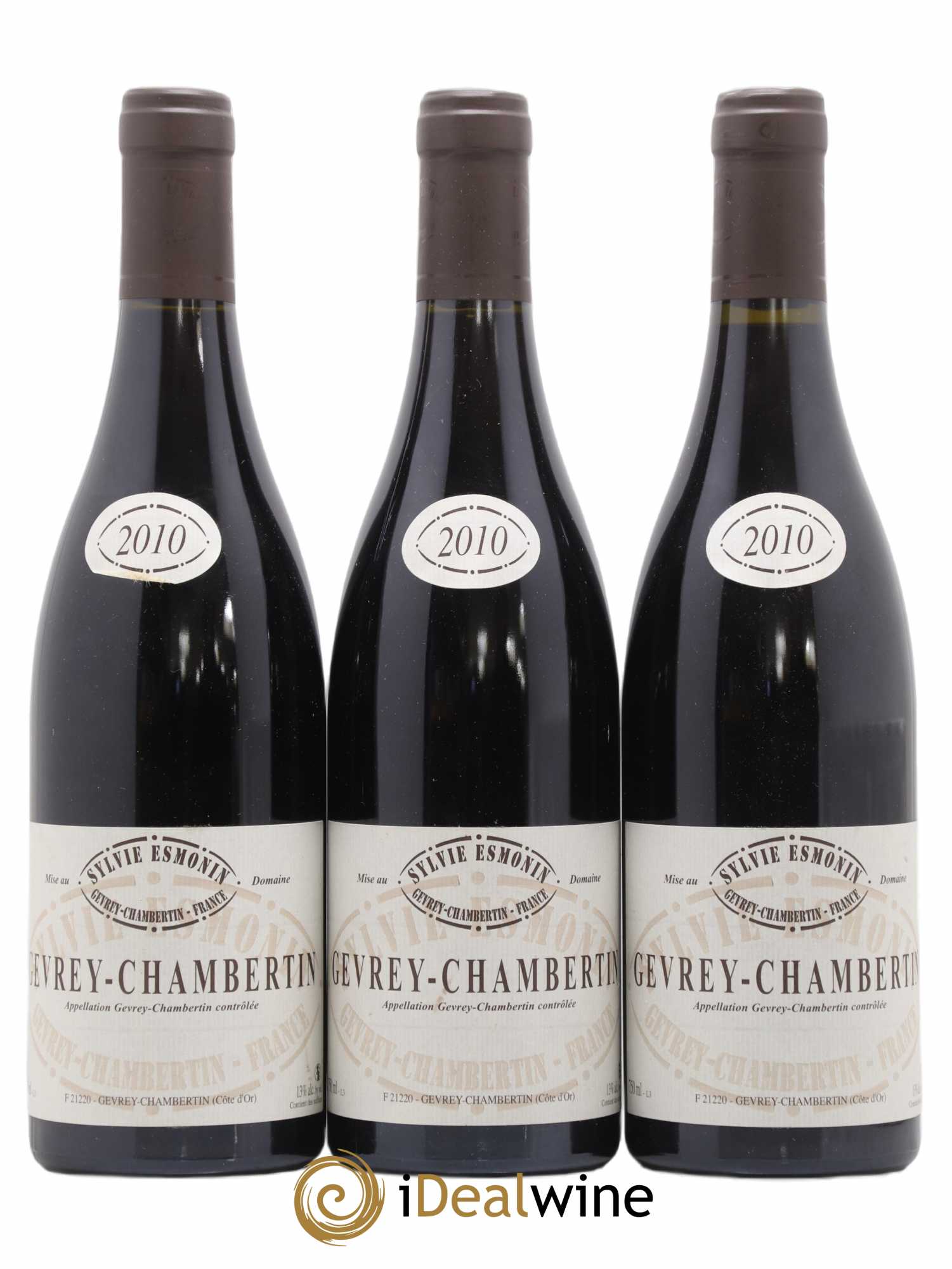 Gevrey-Chambertin Sylvie Esmonin 2010 - Lot de 3 bouteilles - 0