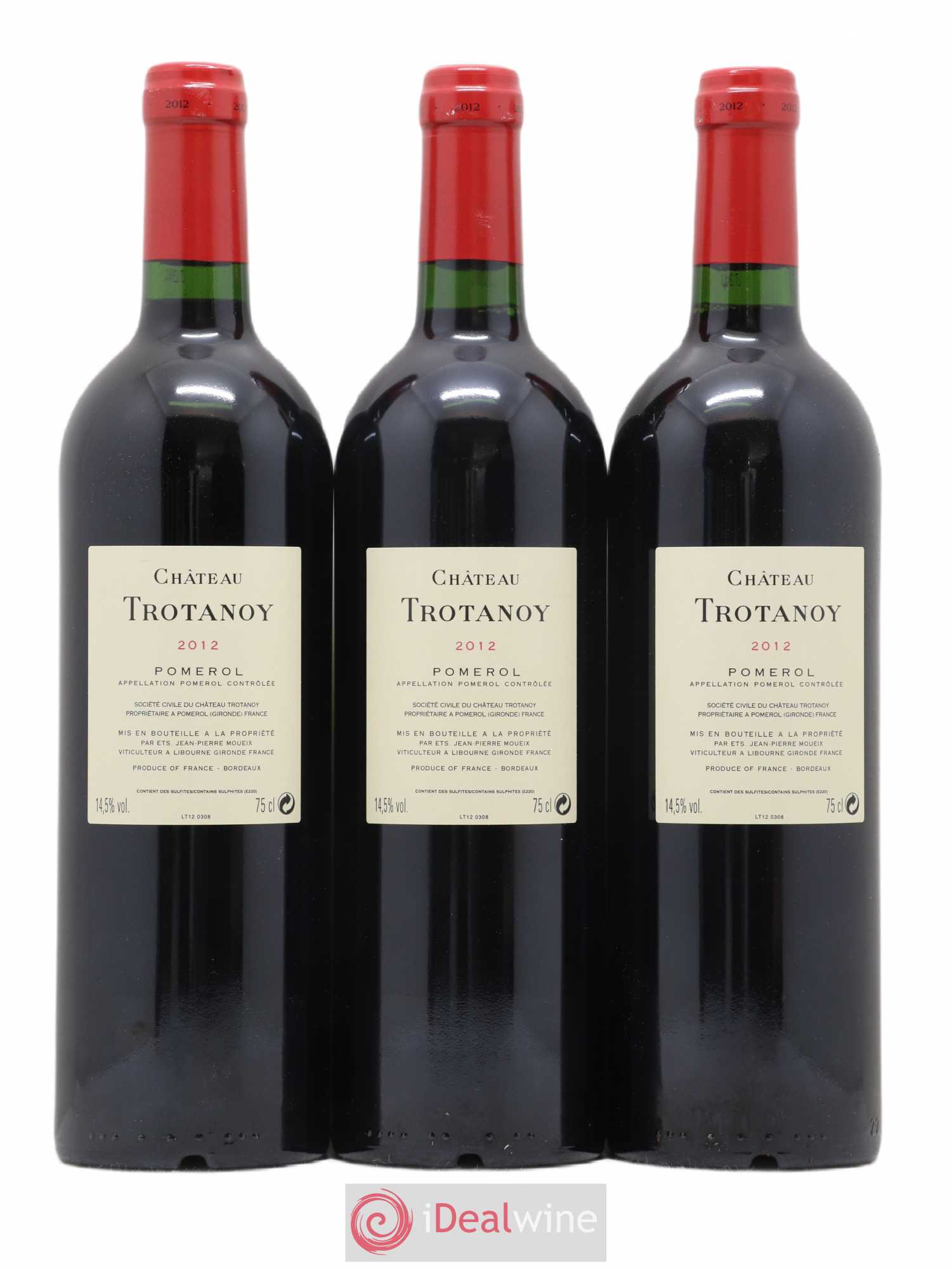 Château Trotanoy 2012 - Lot de 3 bouteilles - 1