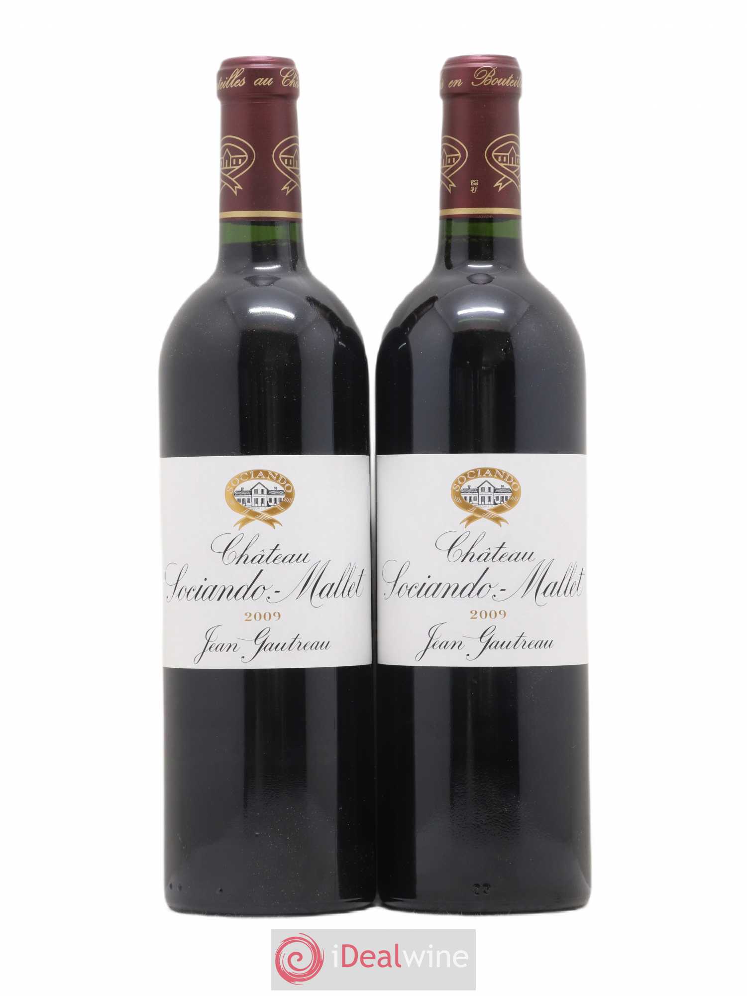 Château Sociando Mallet 2009 - Lot de 2 bouteilles - 0