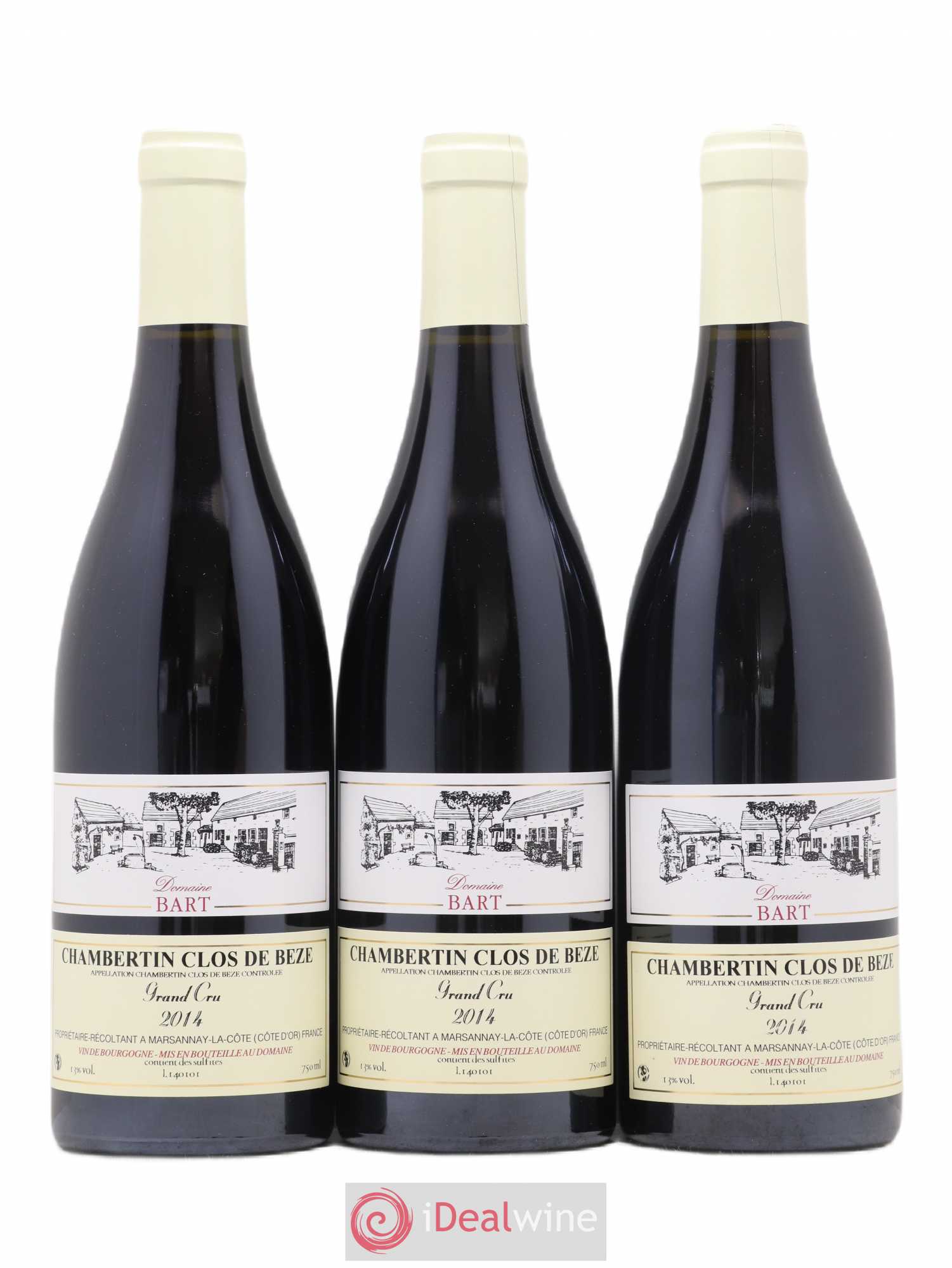Chambertin Clos de Bèze Grand Cru Bart (Domaine) 2014 - Lot de 3 bouteilles - 0
