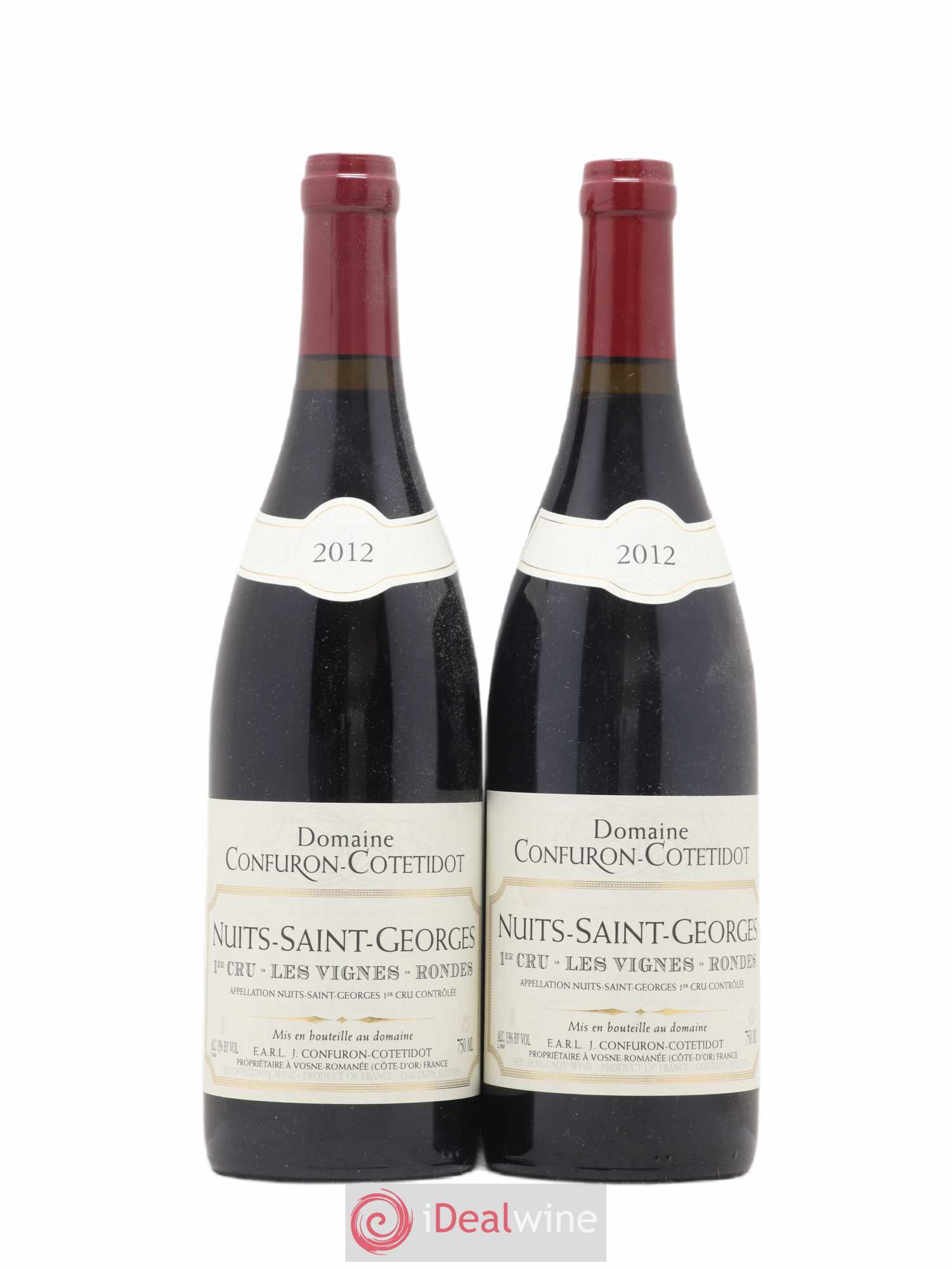 Nuits-Saint-Georges 1er Cru Les Vignes Rondes Confuron-Cotetidot 2012 - Lot de 2 bouteilles - 0