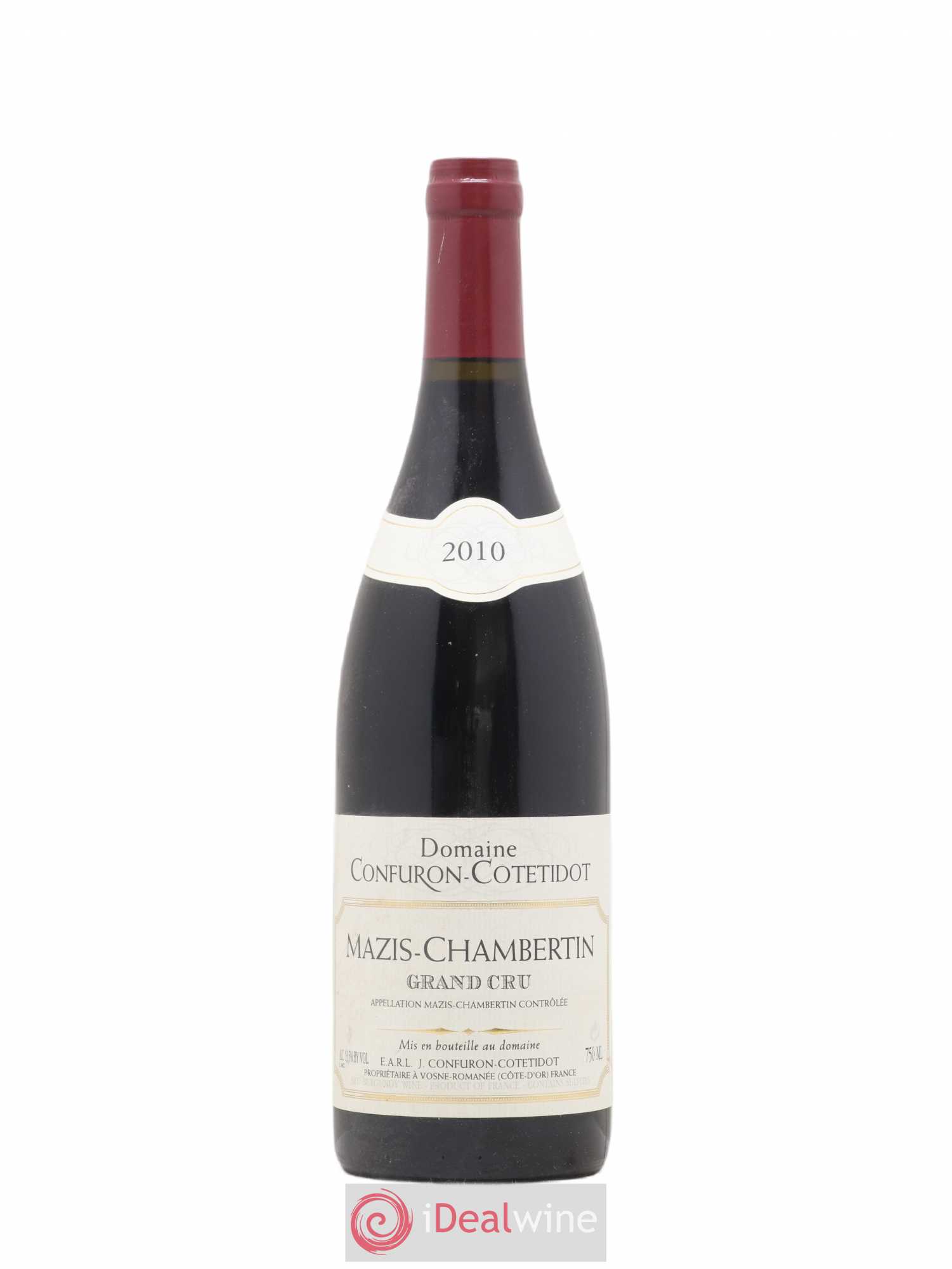Mazis-Chambertin Grand Cru Confuron-Cotetidot 2010 - Lot de 1 bouteille - 0