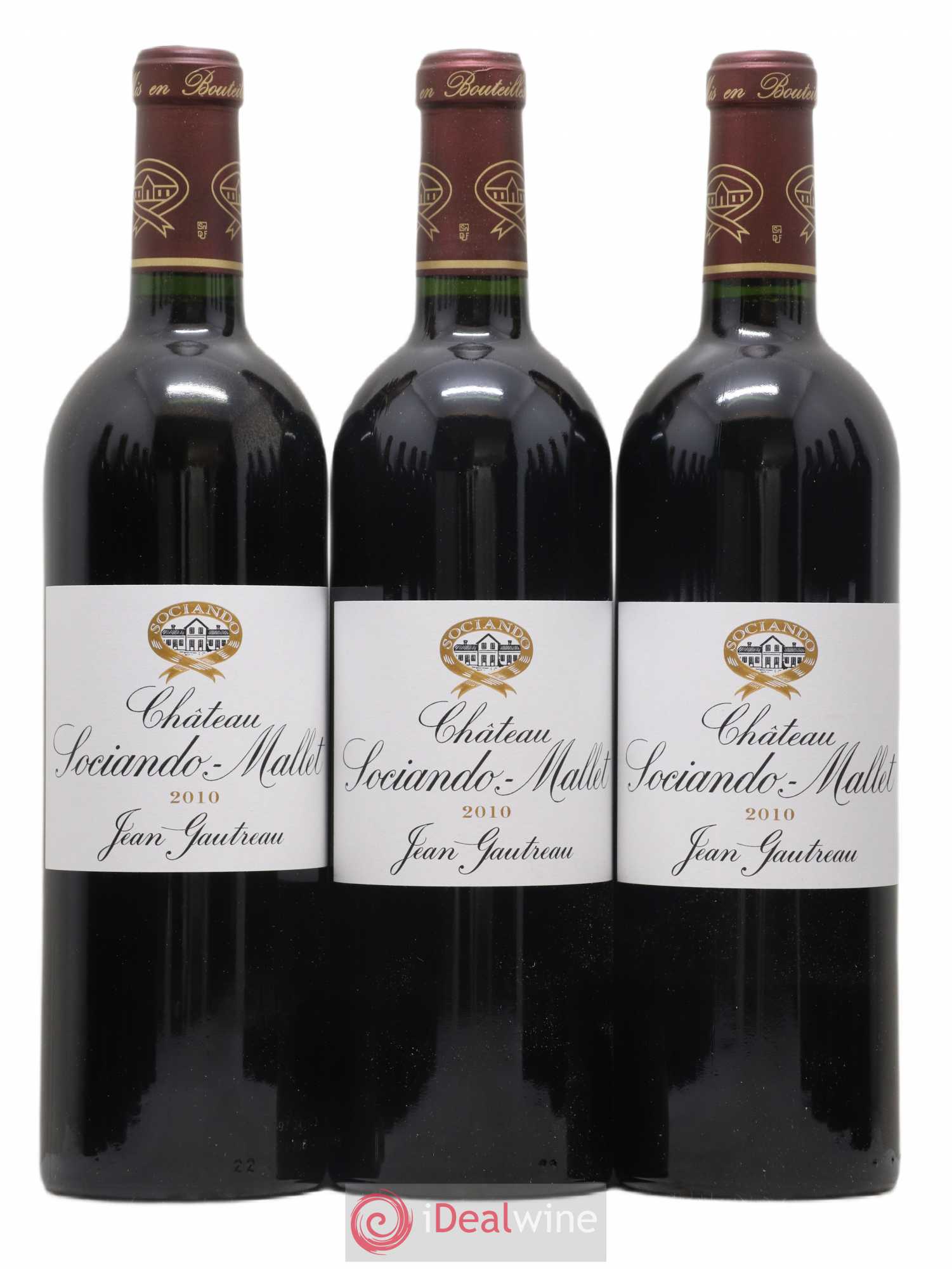 Château Sociando Mallet 2010 - Lot de 12 bouteilles - 1