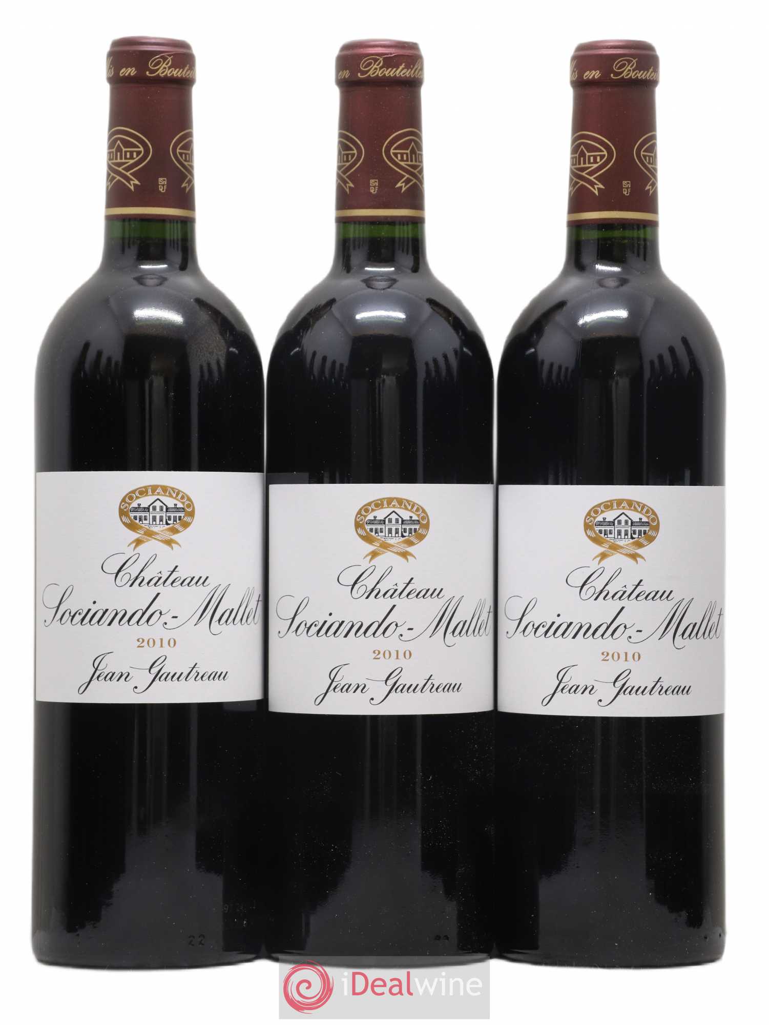 Château Sociando Mallet 2010 - Lot de 12 bouteilles - 2