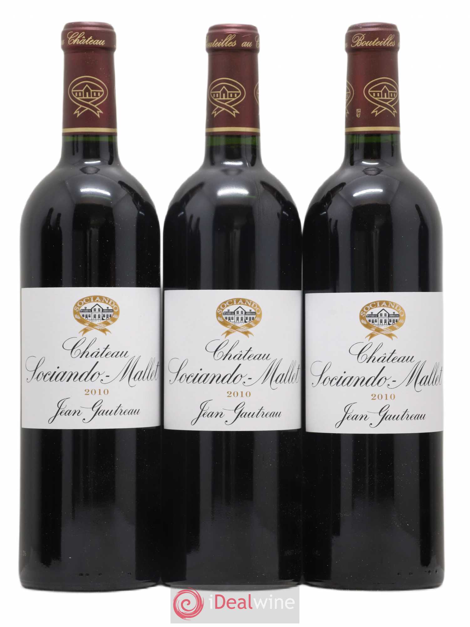 Château Sociando Mallet 2010 - Lot de 12 bouteilles - 1