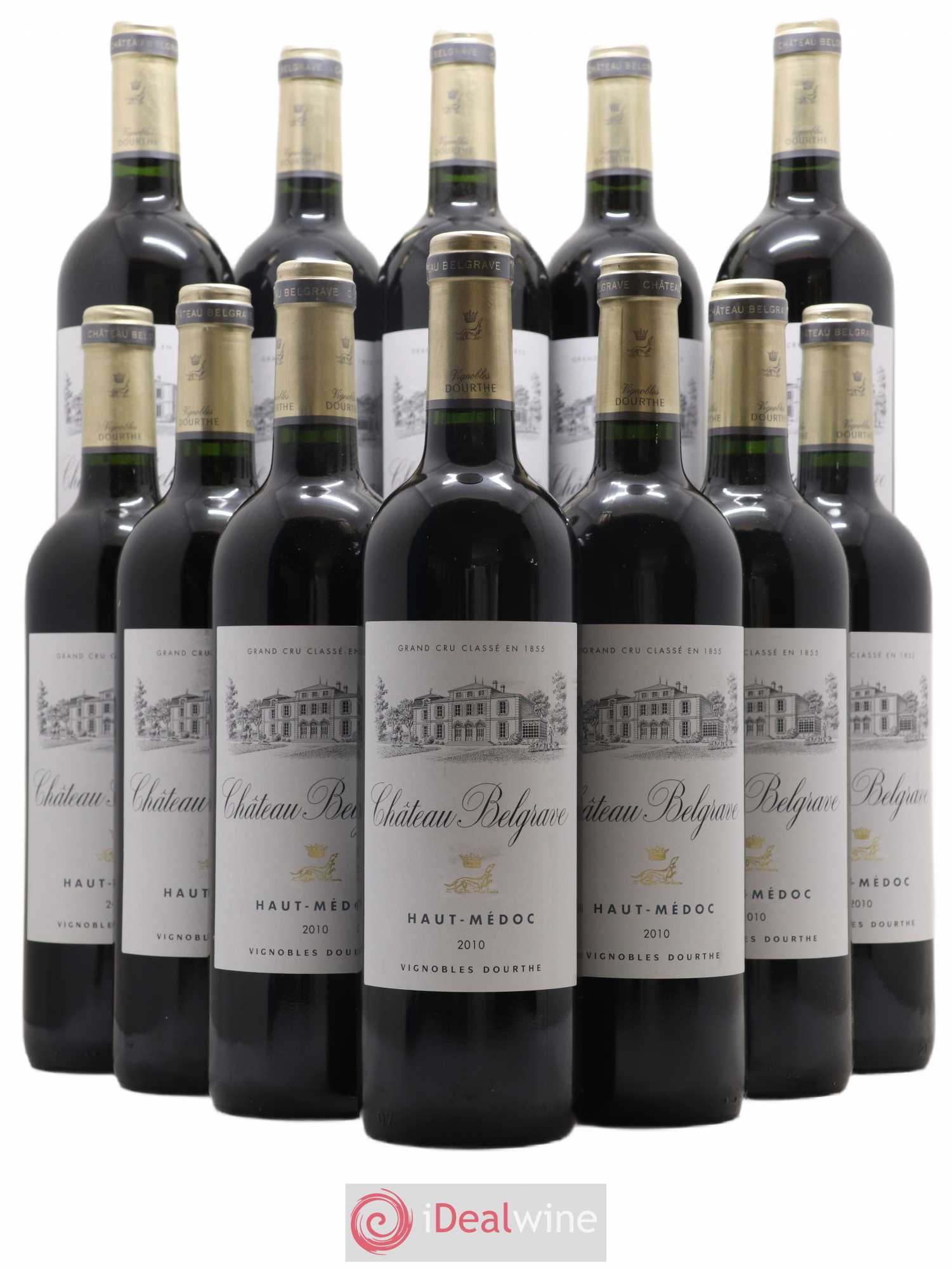 Château Belgrave 5ème Grand Cru Classé 2010 - Lot de 12 bouteilles - 0