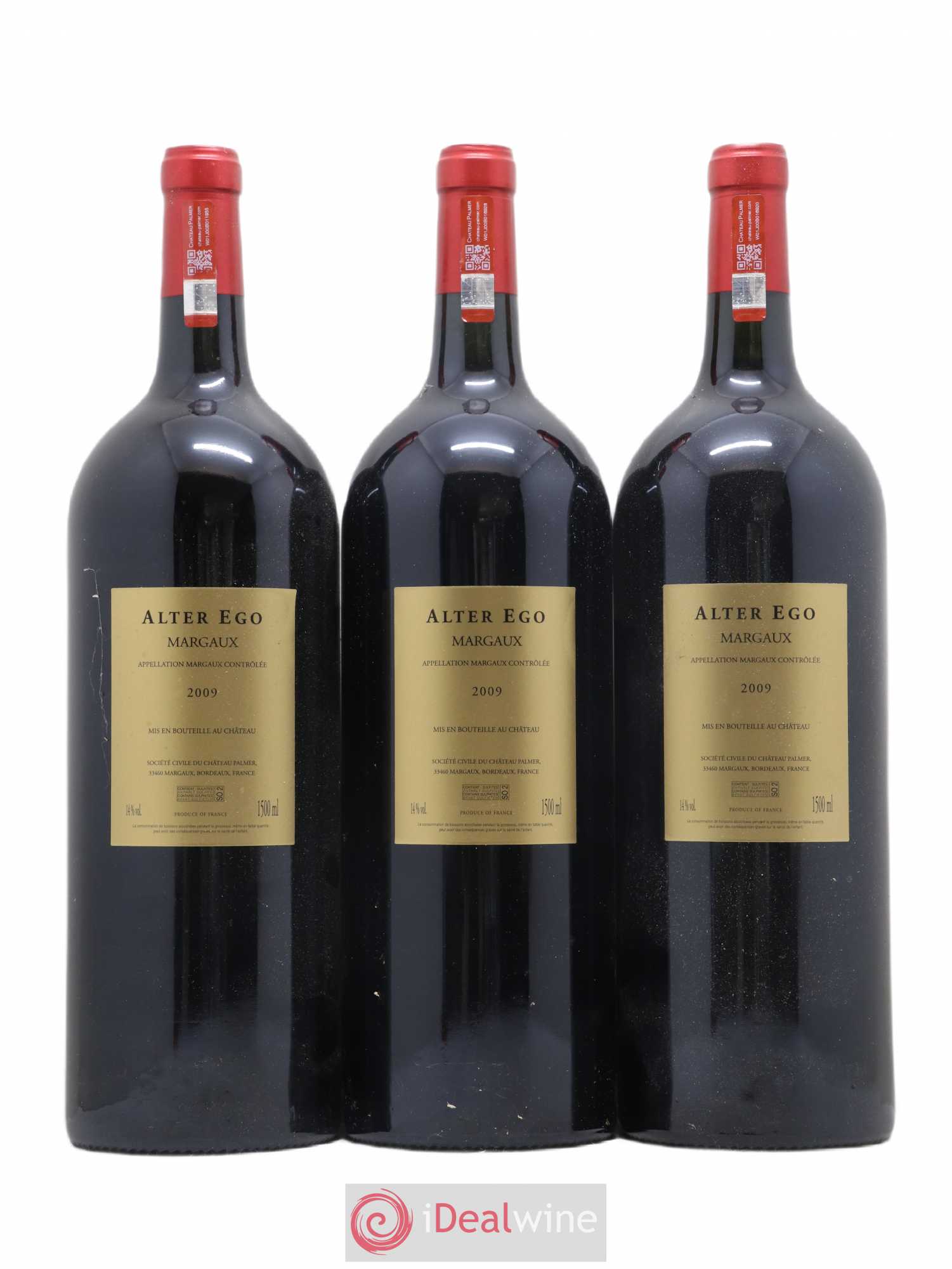 Alter Ego de Palmer Second Vin 2009 - Lot de 3 magnums - 1