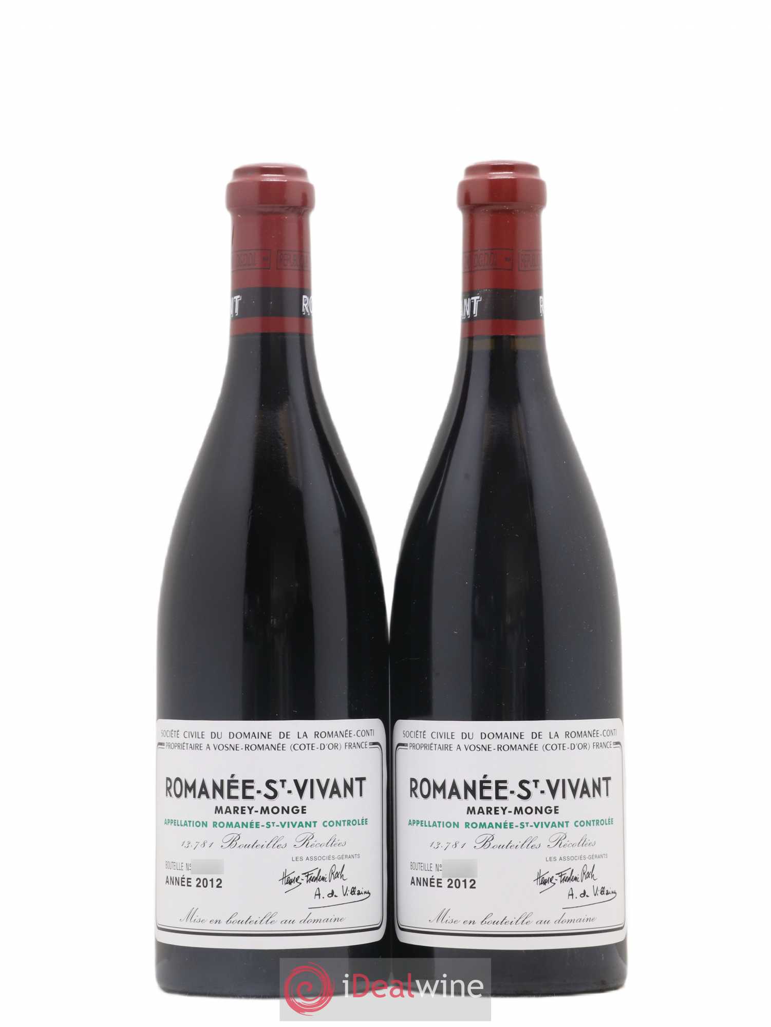 Romanée-Saint-Vivant Grand Cru Domaine de la Romanée-Conti 2012 - Lot de 2 bouteilles - 0