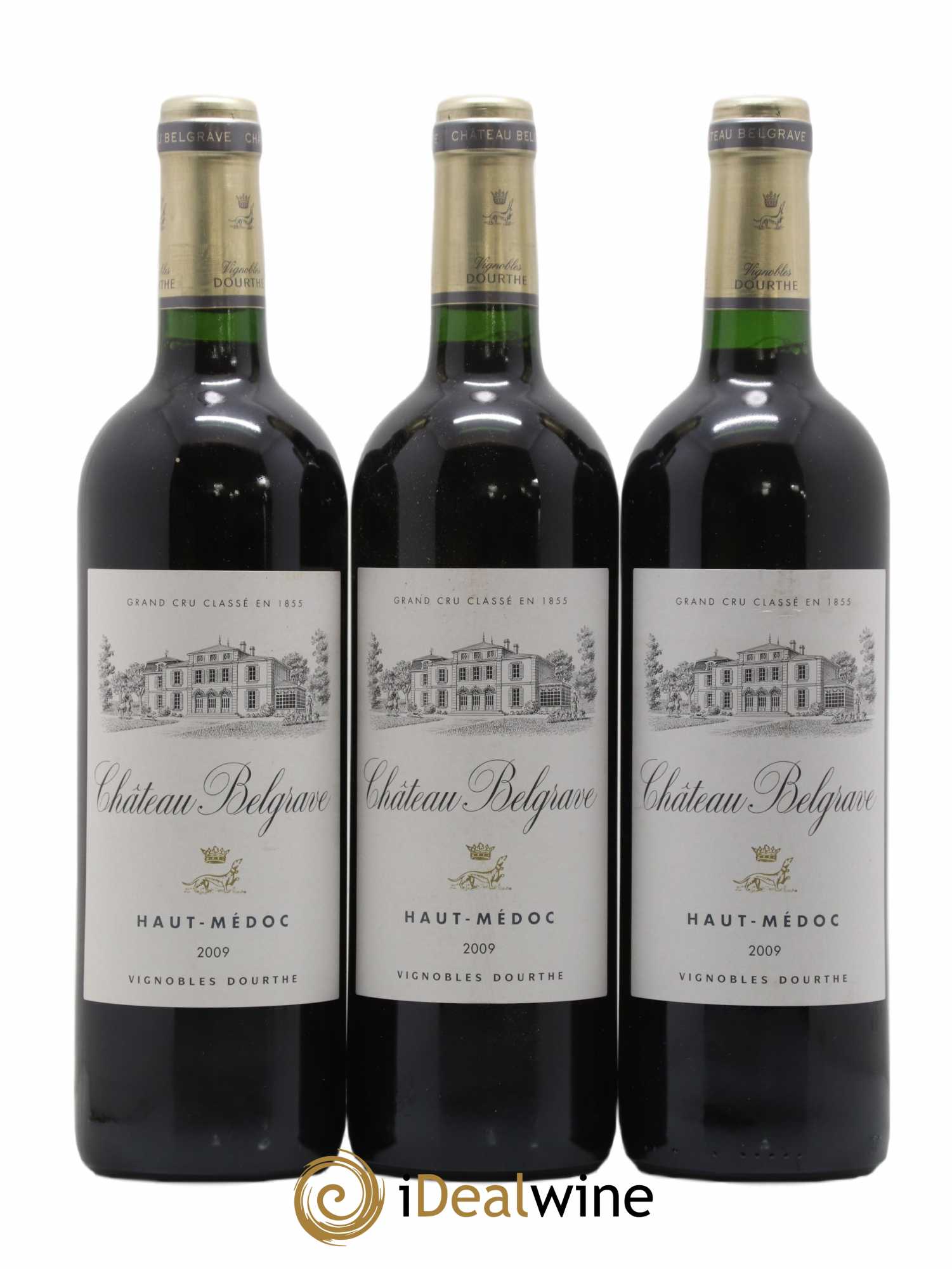 Château Belgrave 5ème Grand Cru Classé 2009 - Lot de 3 bouteilles - 0