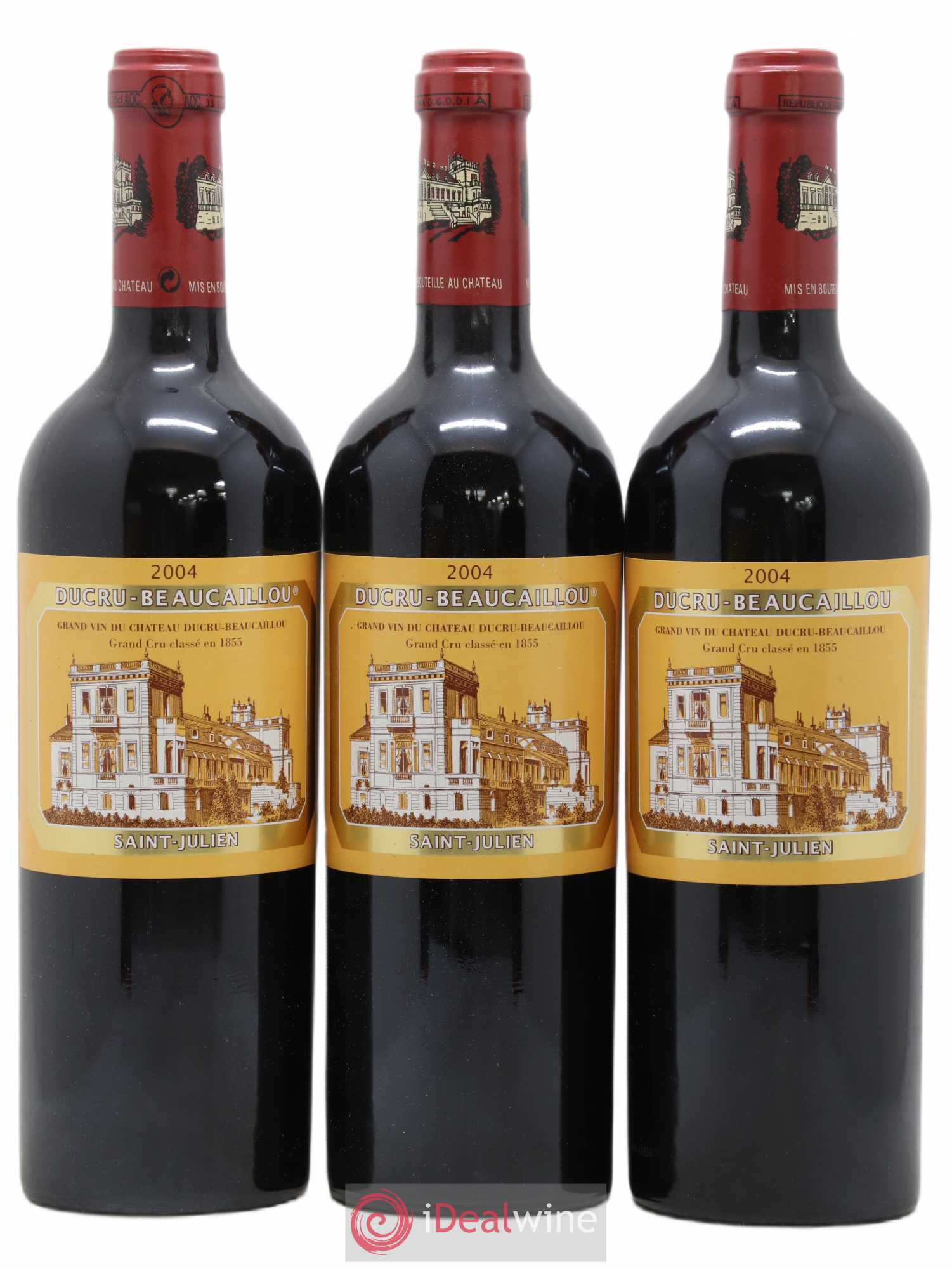 Château Ducru Beaucaillou 2ème Grand Cru Classé 2004 - Lot de 3 bouteilles - 0