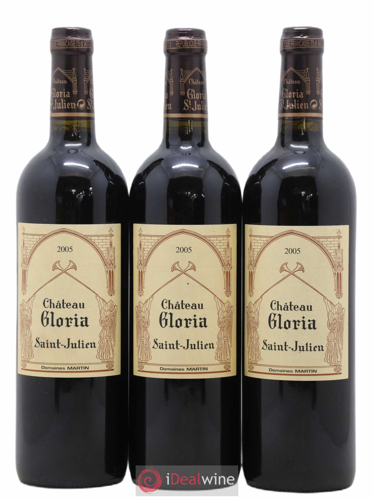 Château Gloria 2005 - Lot de 3 bouteilles - 0