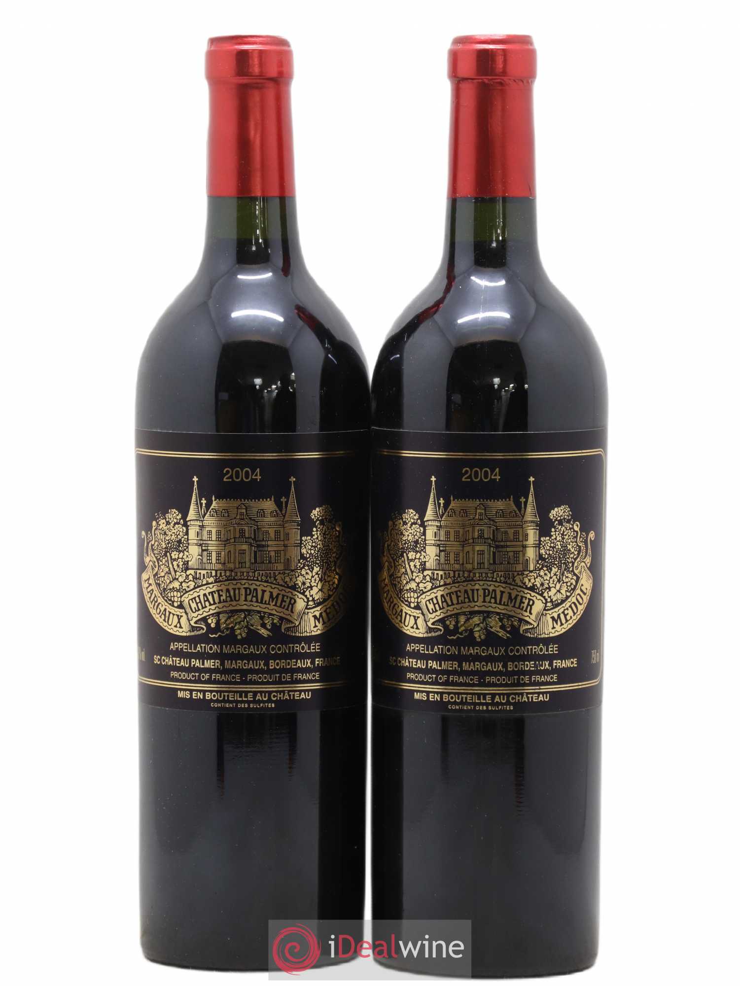 Château Palmer 3ème Grand Cru Classé 2004 - Lot de 2 bouteilles - 0