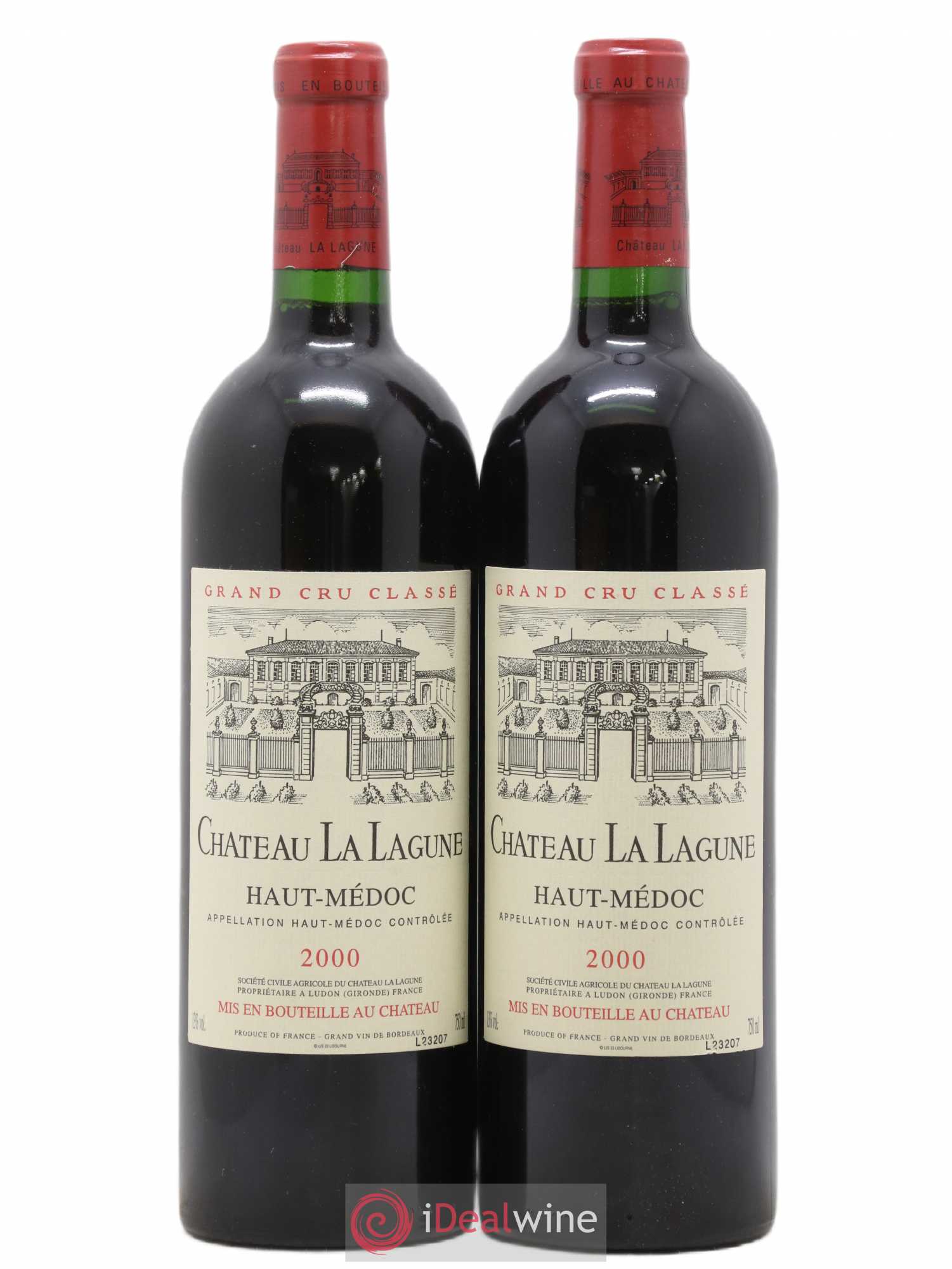Château la Lagune 3ème Grand Cru Classé 2000 - Lot de 2 bouteilles - 0