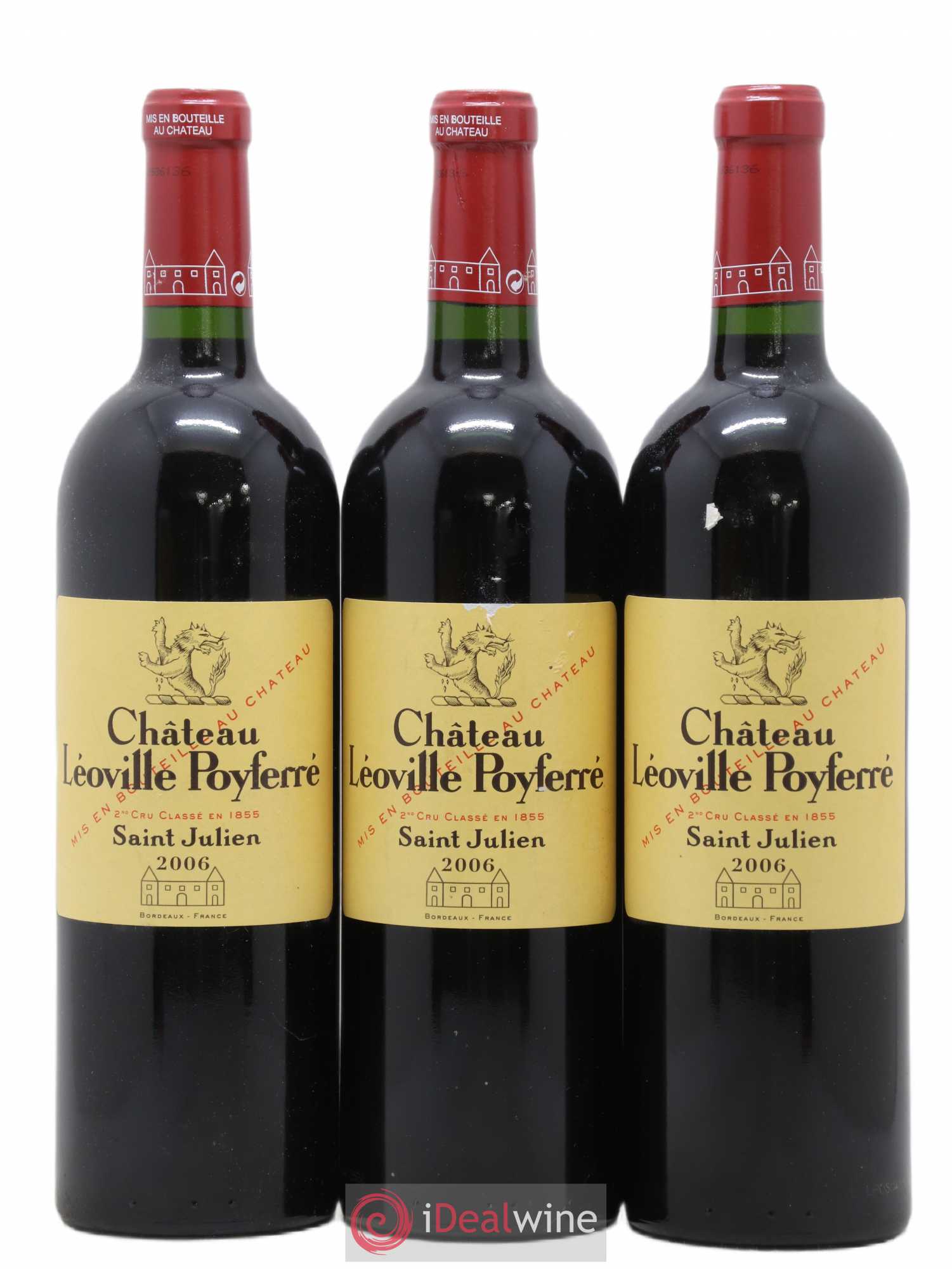 Château Léoville Poyferré 2ème Grand Cru Classé 2006 - Lot de 6 bouteilles - 1
