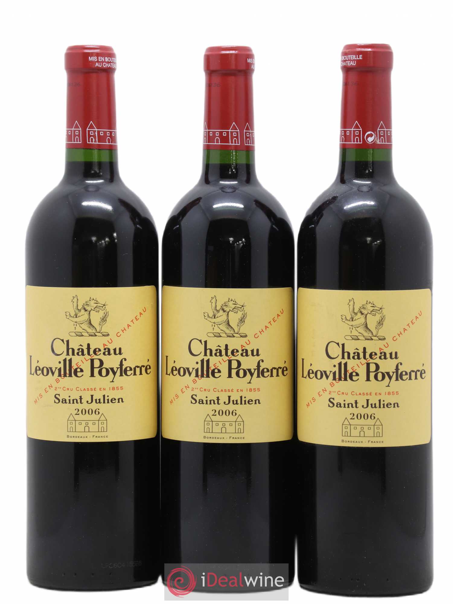Château Léoville Poyferré 2ème Grand Cru Classé 2006 - Lot de 6 bouteilles - 2