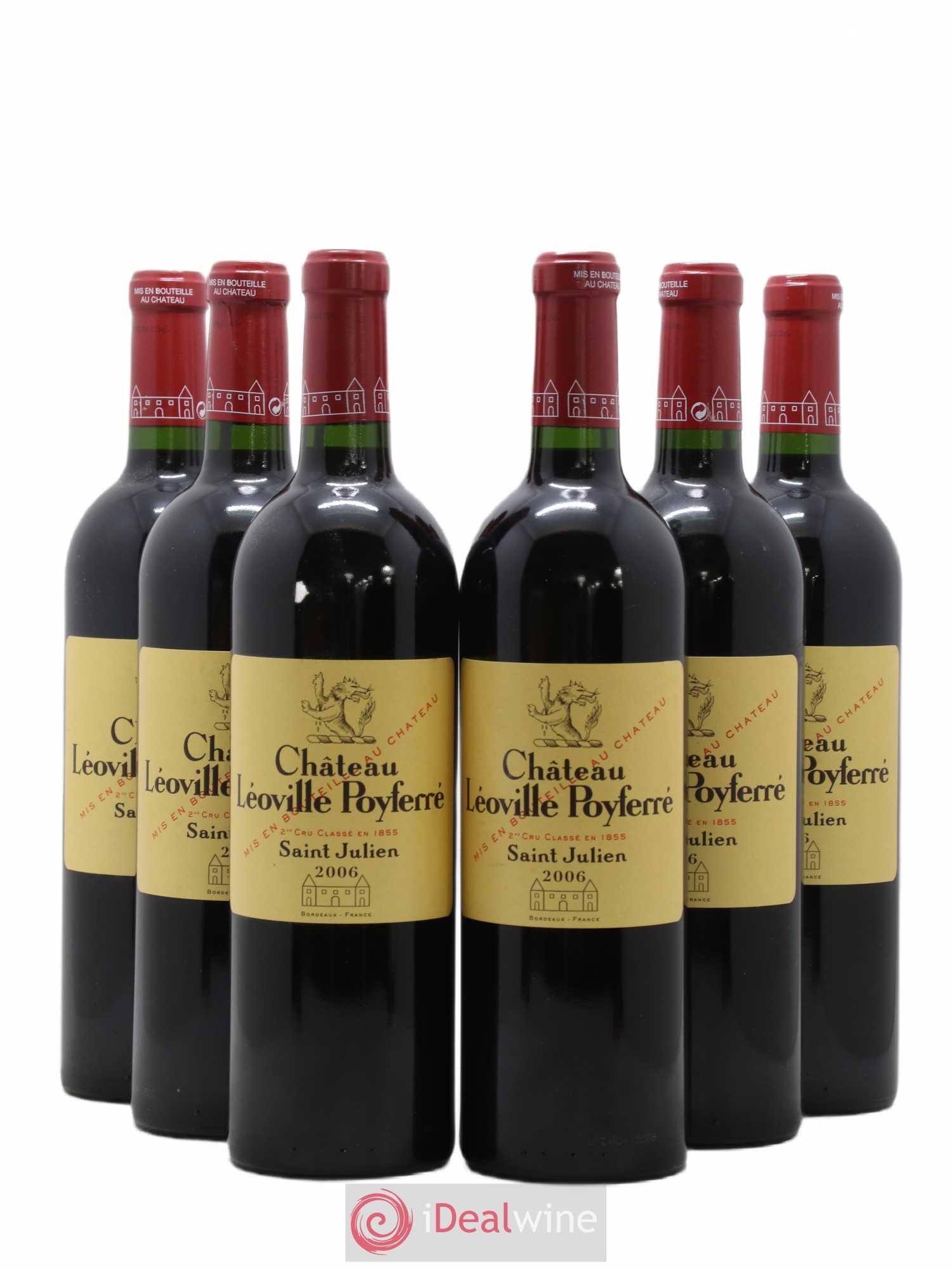 Château Léoville Poyferré 2ème Grand Cru Classé 2006 - Lot de 6 bouteilles - 0