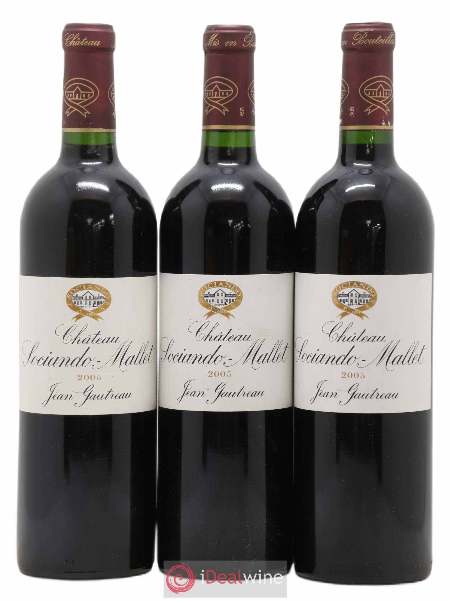 Château Sociando Mallet 2005 - Lot de 6 bouteilles - 1