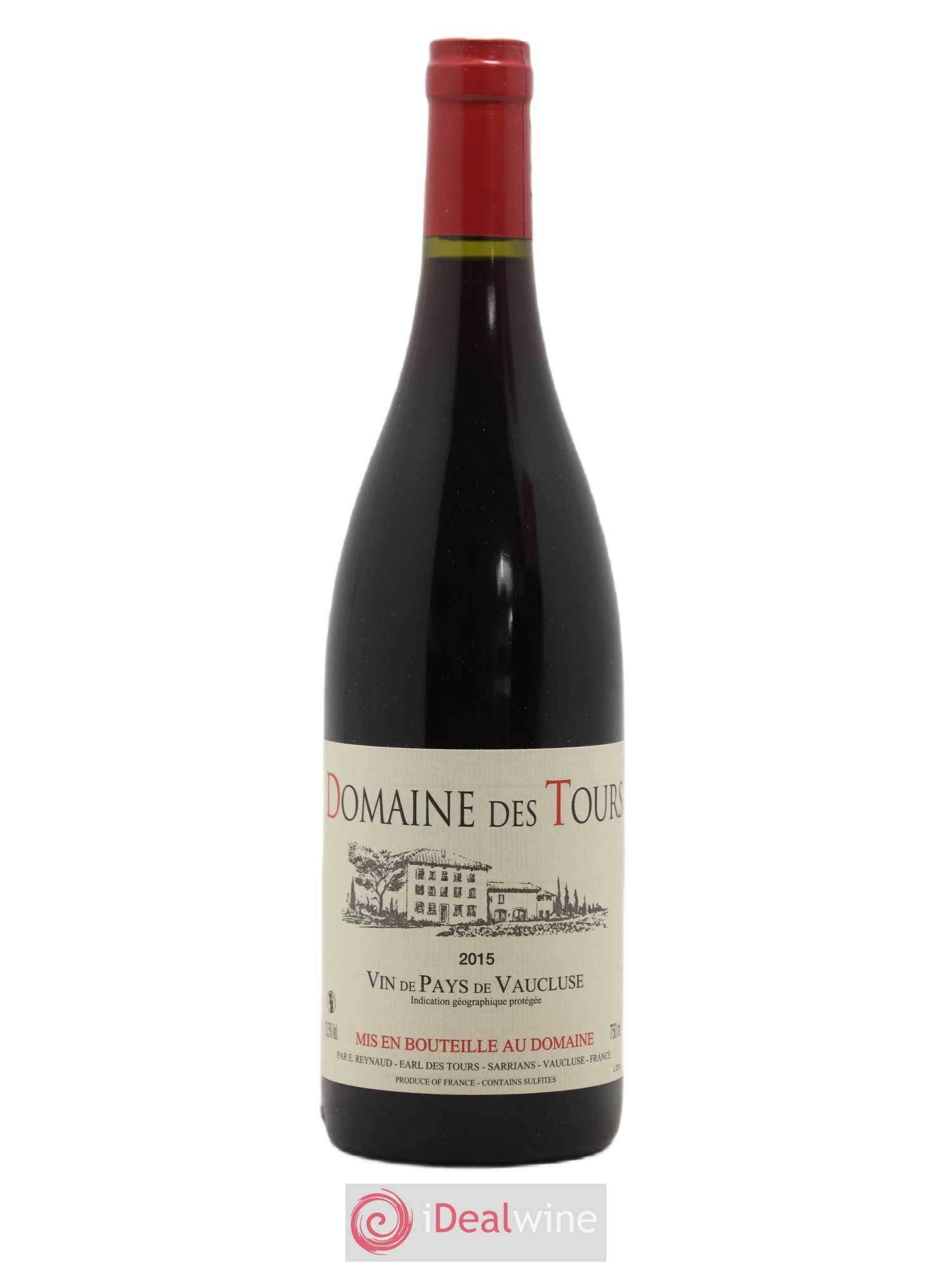 Vaucluse (Vin de Pays de Vaucluse) Domaine des Tours Emmanuel Reynaud 2015 - Lot de 1 bouteille - 0