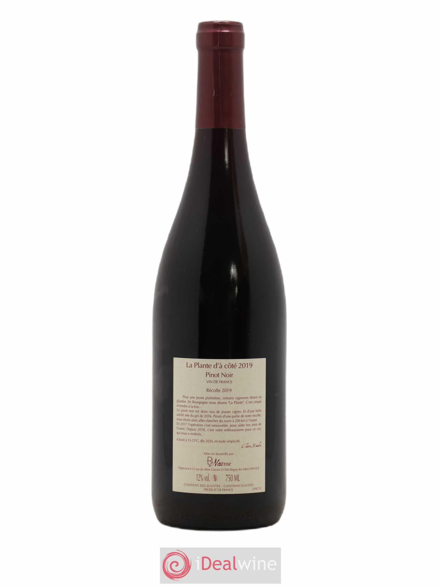 Vin de France La Plante d'à coté Domaine Binaume Bizot - Naudin 2019 - Posten von 1 Flasche - 1