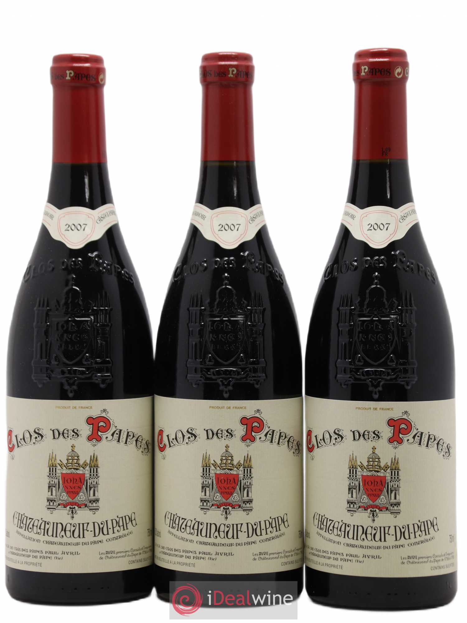 Châteauneuf-du-Pape Clos des Papes - Paul Avril 2007 - Lot de 12 bouteilles - 2