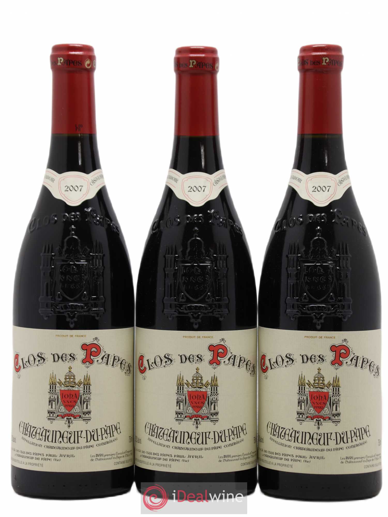 Châteauneuf-du-Pape Clos des Papes - Paul Avril 2007 - Lot de 12 bouteilles - 3