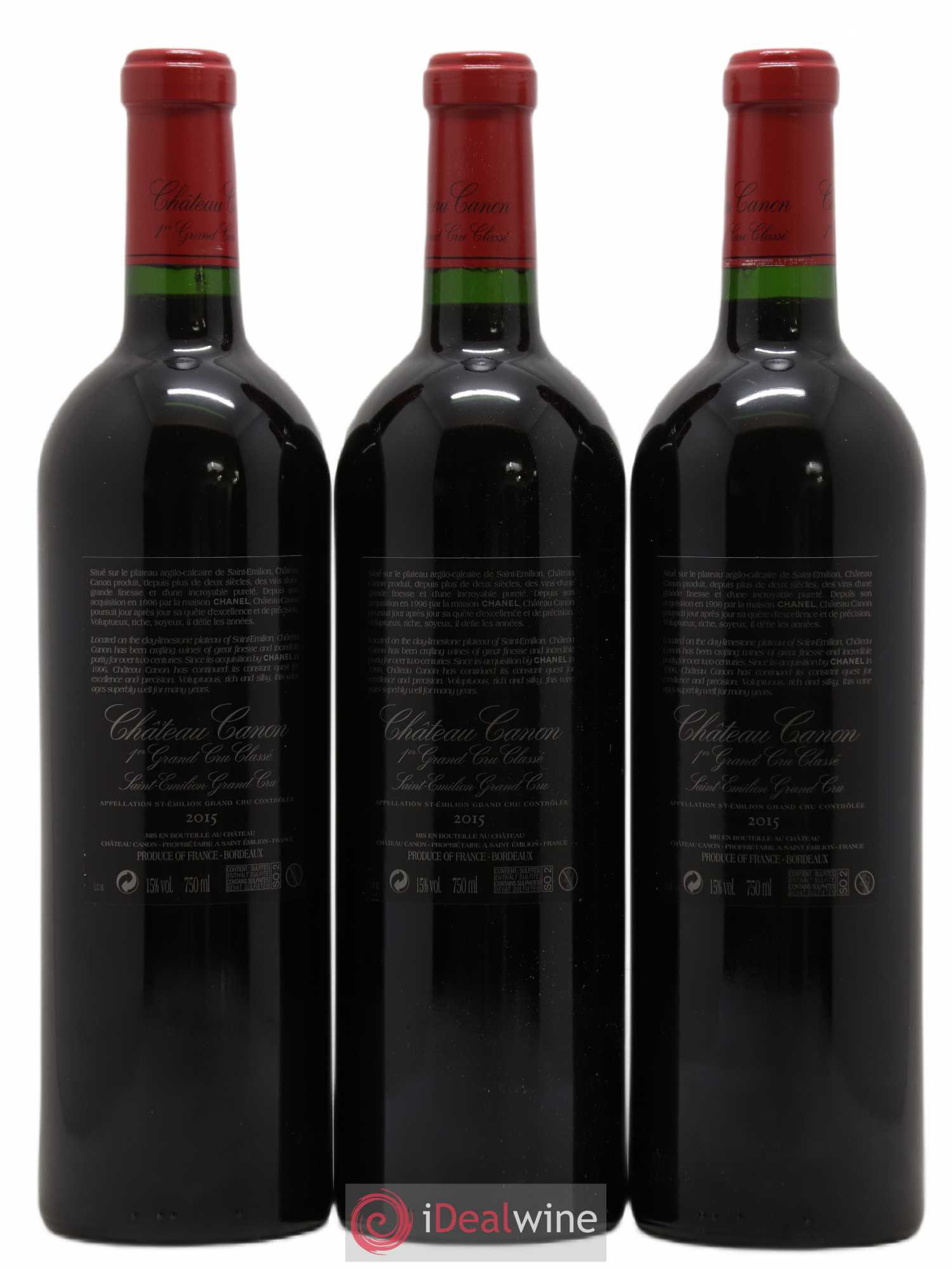 Château Canon 1er Grand Cru Classé B 2015 - Lot de 6 bouteilles - 2