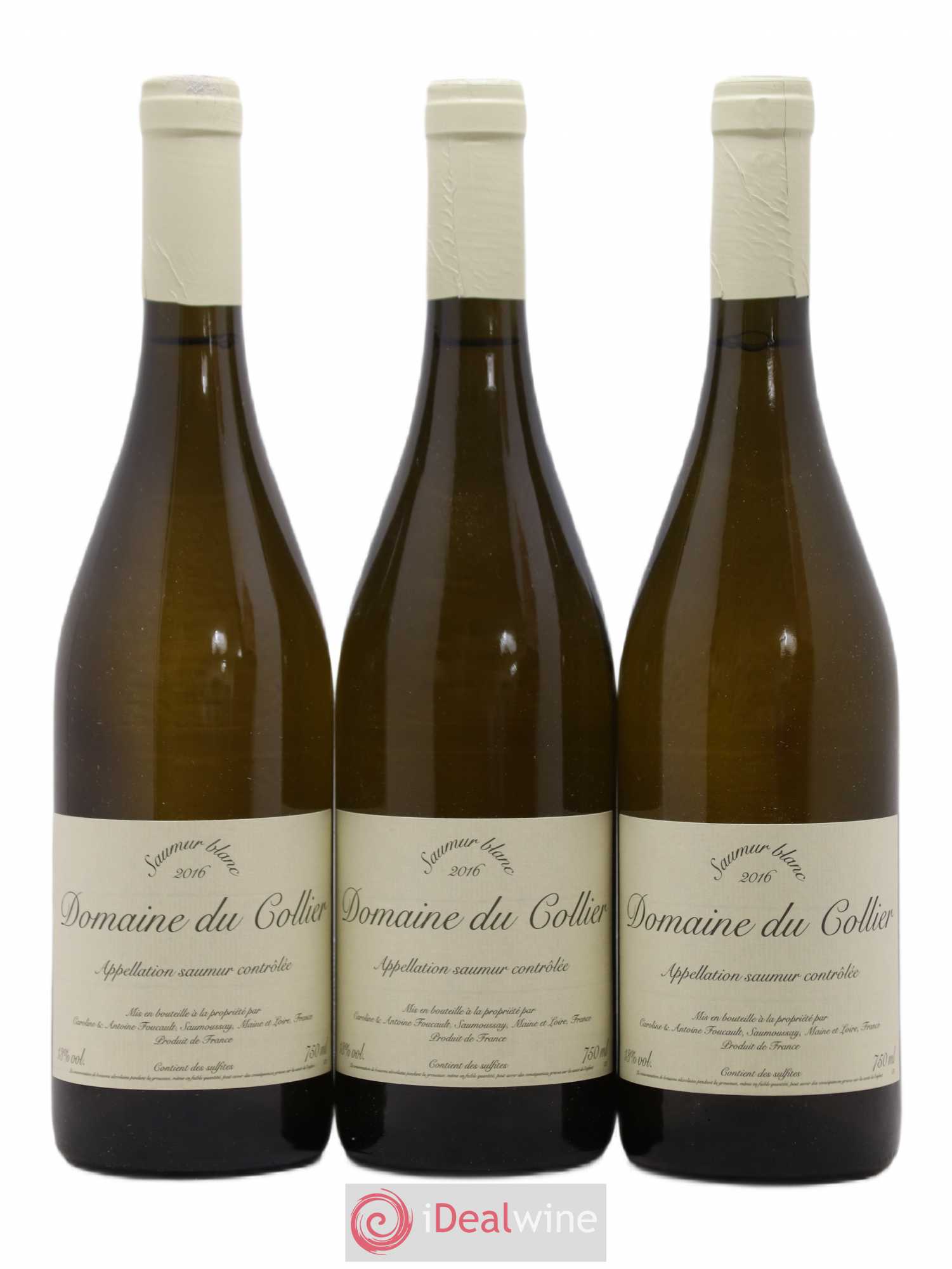 Saumur Domaine du Collier 2016 - Lot de 3 bouteilles - 0