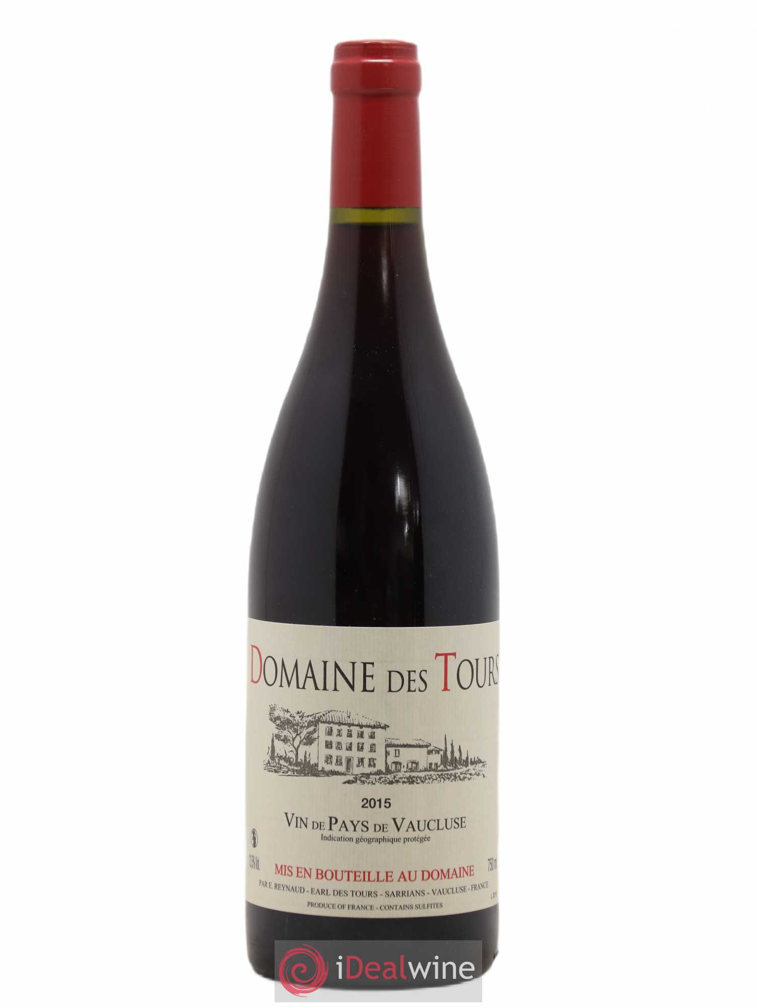 Vaucluse (Vin de Pays de Vaucluse) Domaine des Tours Emmanuel Reynaud 2015 - Lot de 1 bouteille - 0
