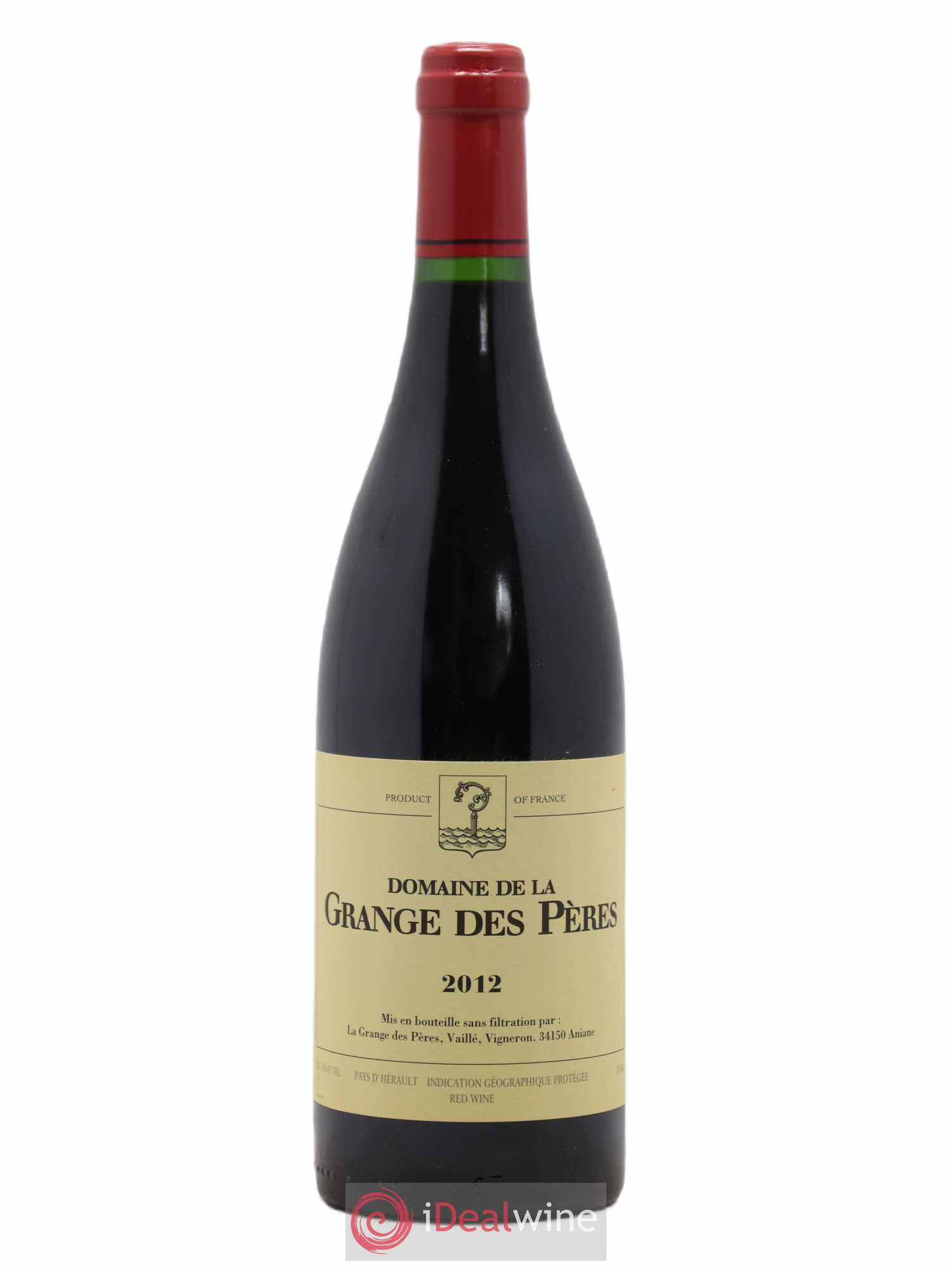 Pays d'Hérault Grange des Pères Laurent Vaillé 2012 - Lot de 1 bouteille - 0