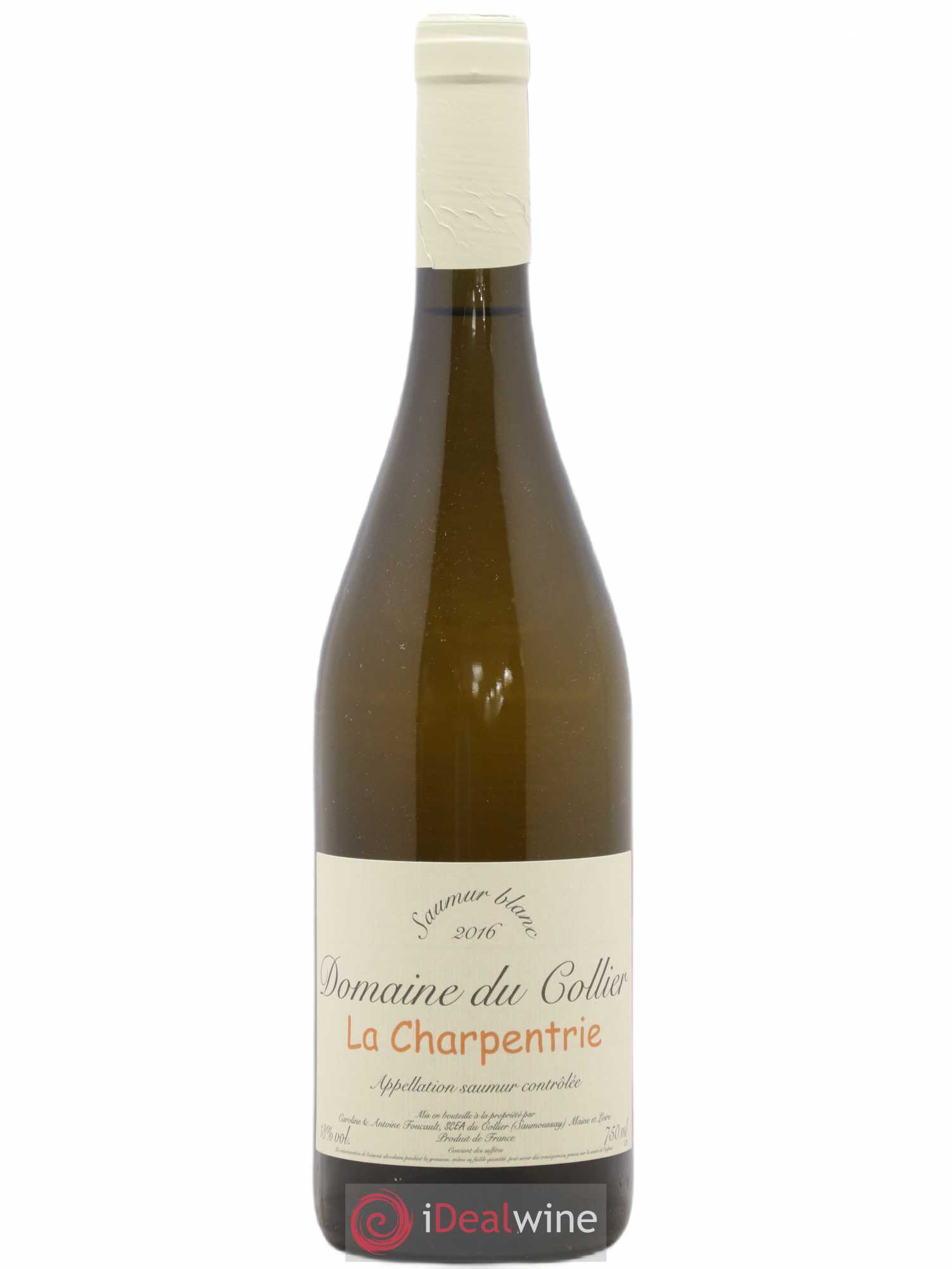 Saumur La Charpentrie Domaine du Collier 2016 - Lot de 1 bouteille - 0