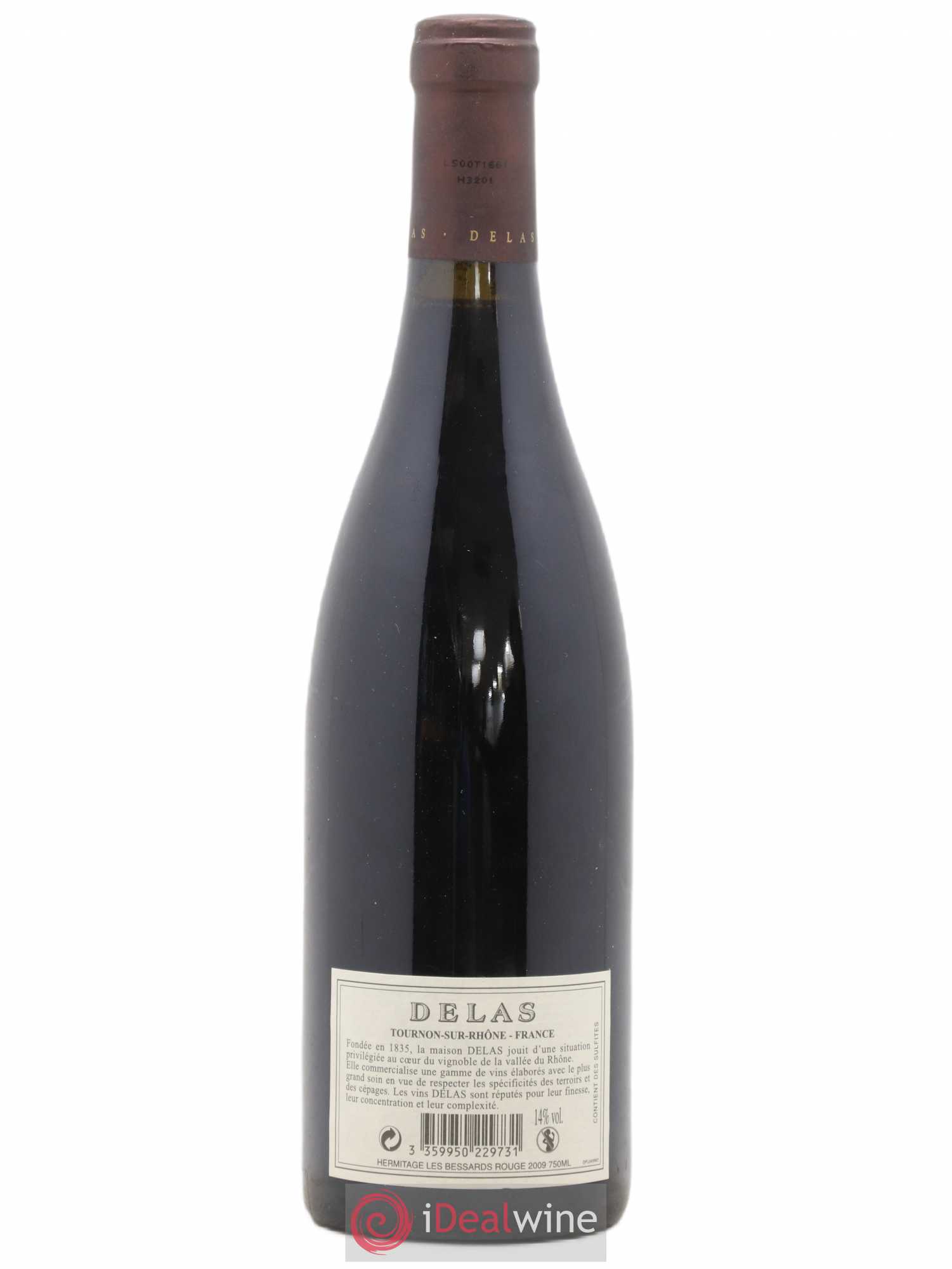 Hermitage Les Bessards Delas Frères 2009 - Lot de 1 bouteille - 1