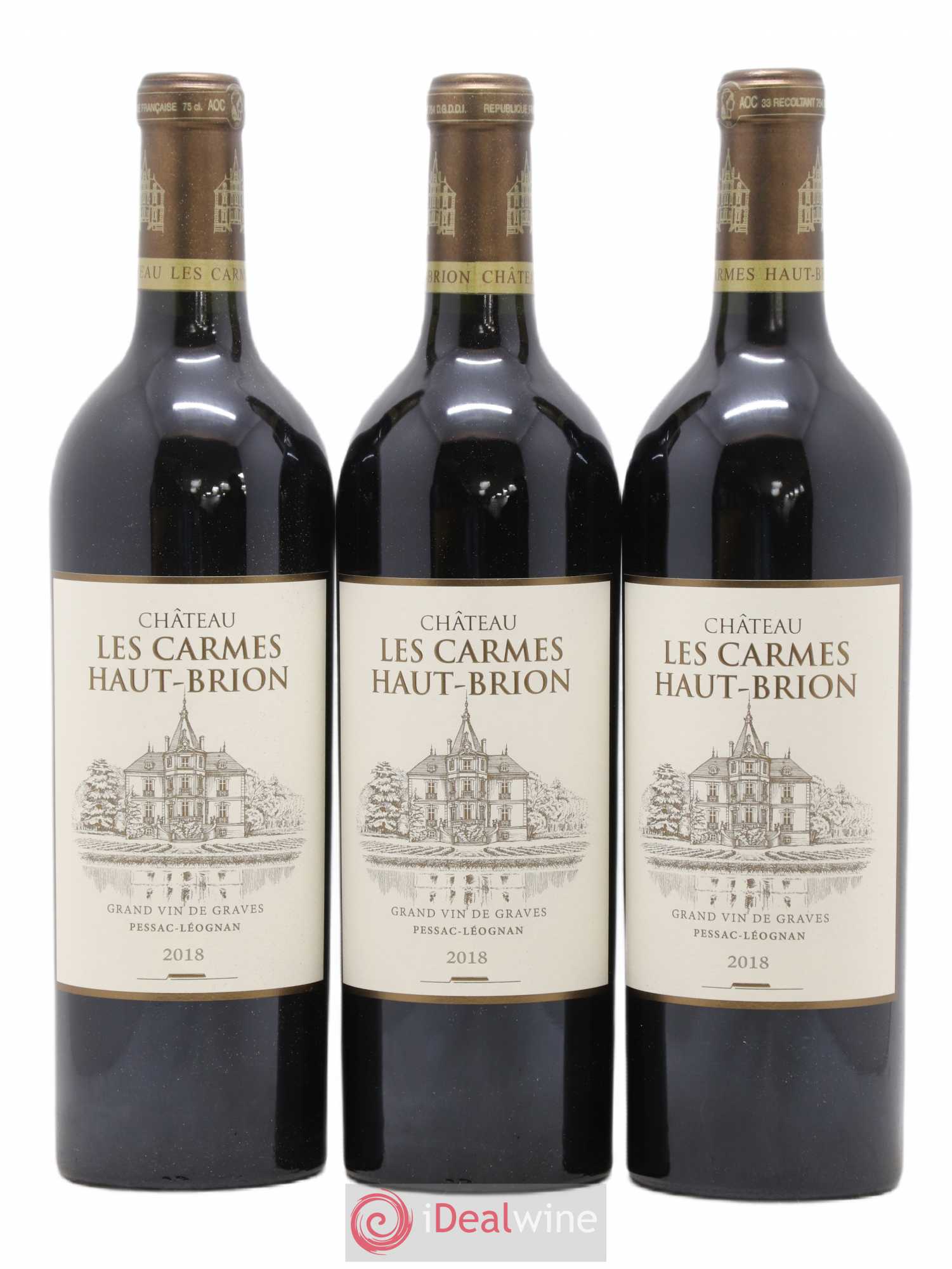 Château Les Carmes Haut-Brion 2018 - Lot de 6 bouteilles - 1