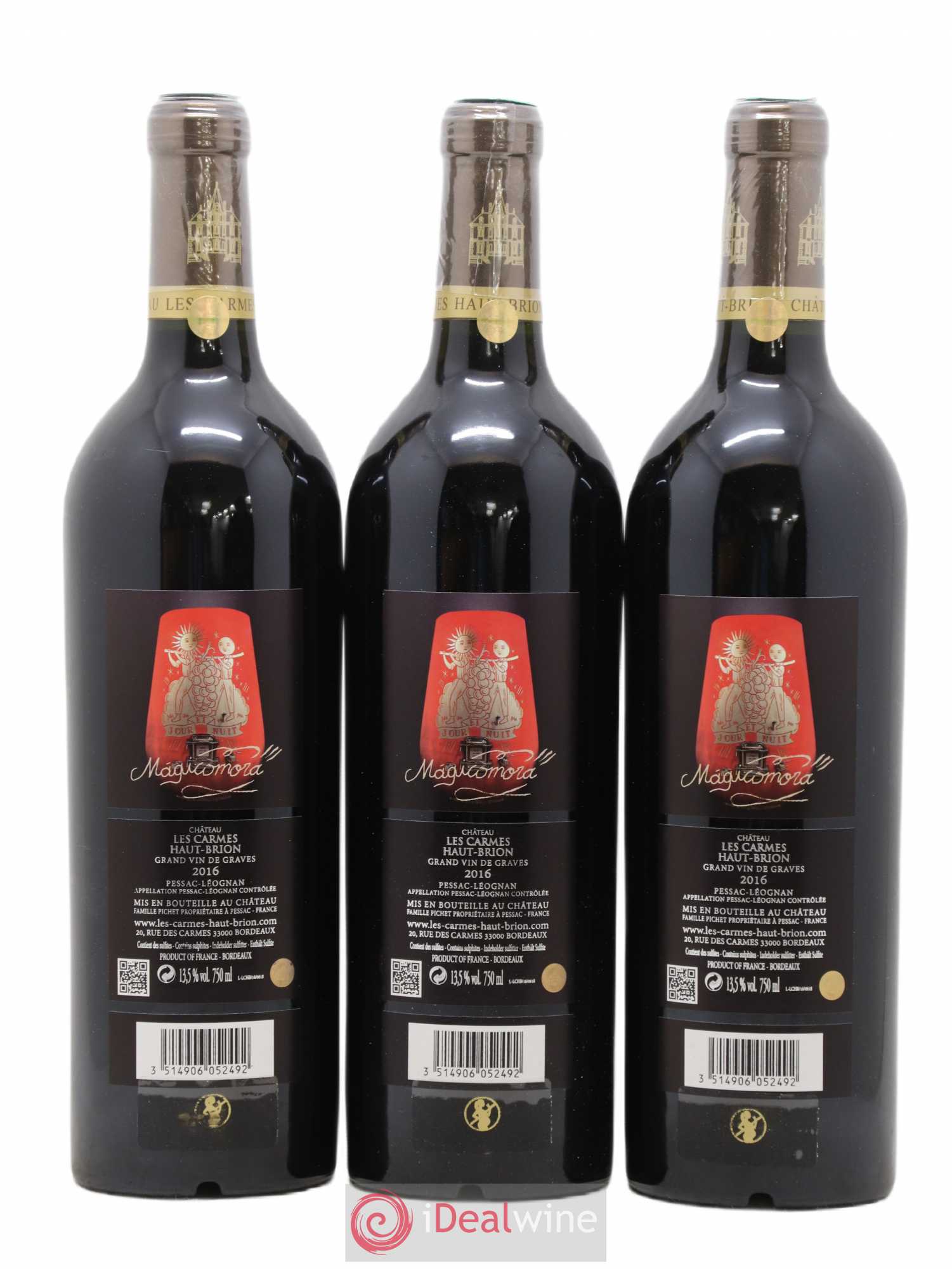 Château Les Carmes Haut-Brion 2016 - Lot de 6 bouteilles - 4