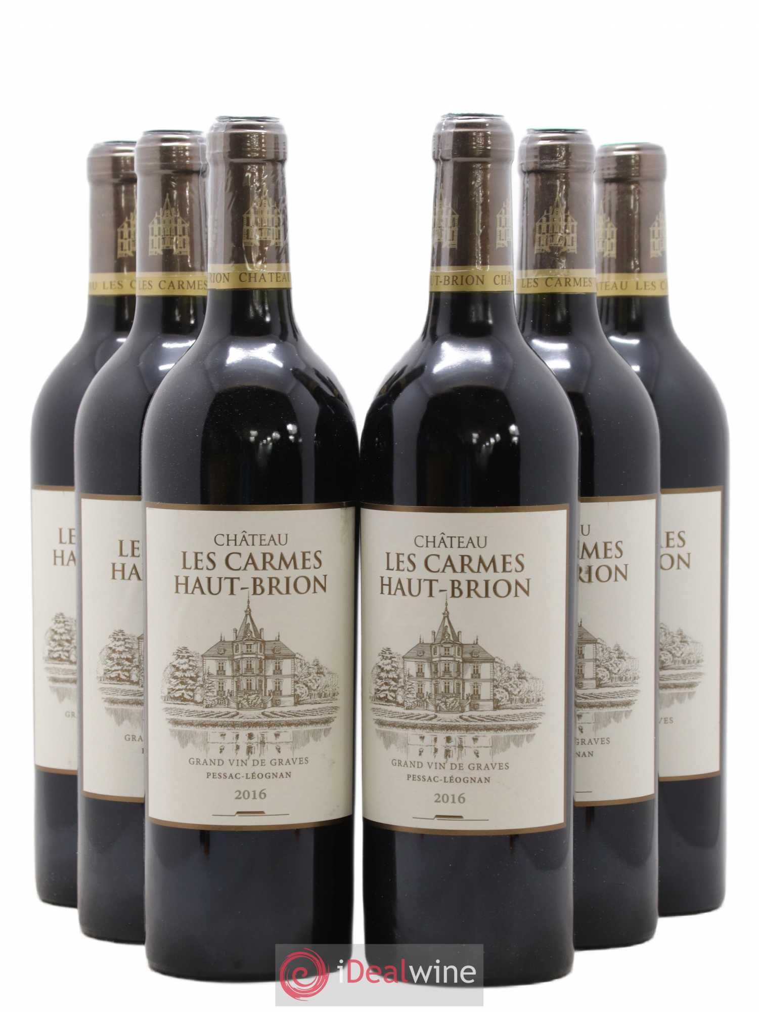Château Les Carmes Haut-Brion 2016 - Lot de 6 bouteilles - 0