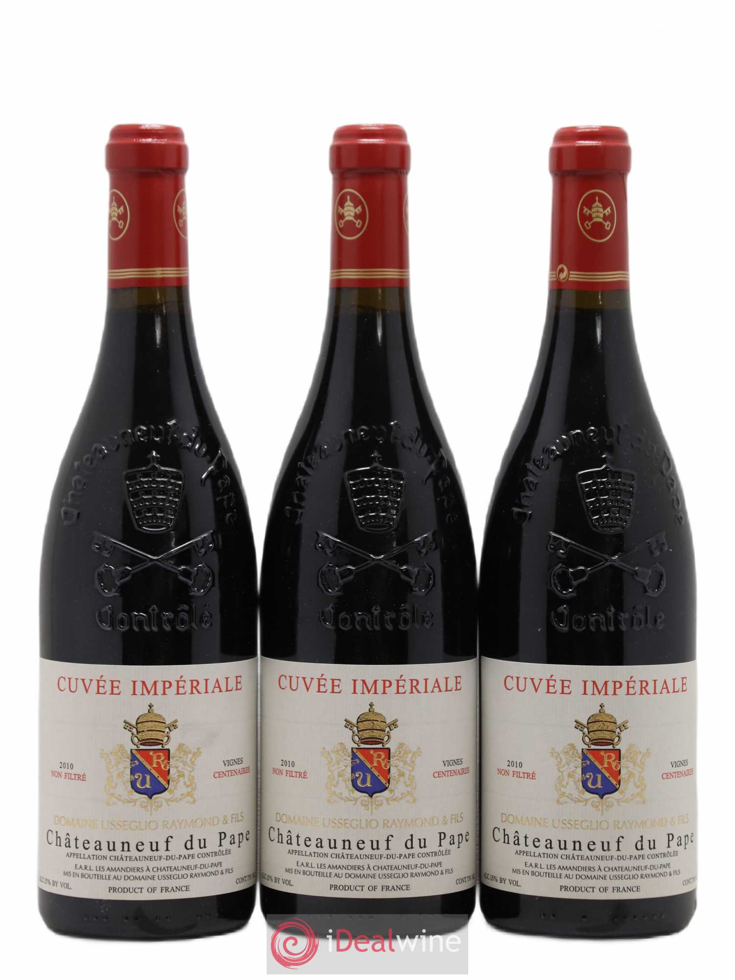 Châteauneuf-du-Pape Cuvée Impériale Raymond Usseglio & Fils (Domaine) 2010 - Lot de 3 bouteilles - 0