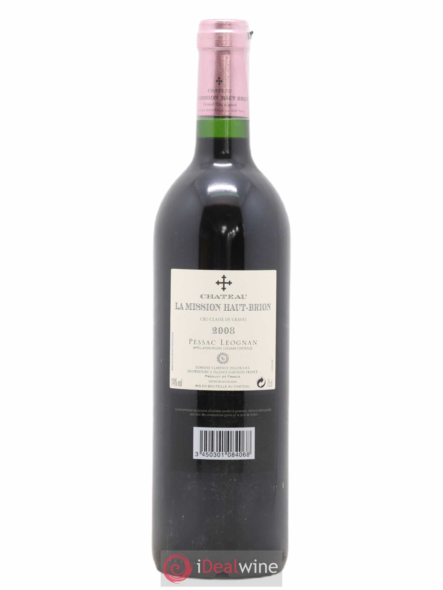 Château la Mission Haut-Brion Cru Classé de Graves 2008 - Lot de 1 bouteille - 1