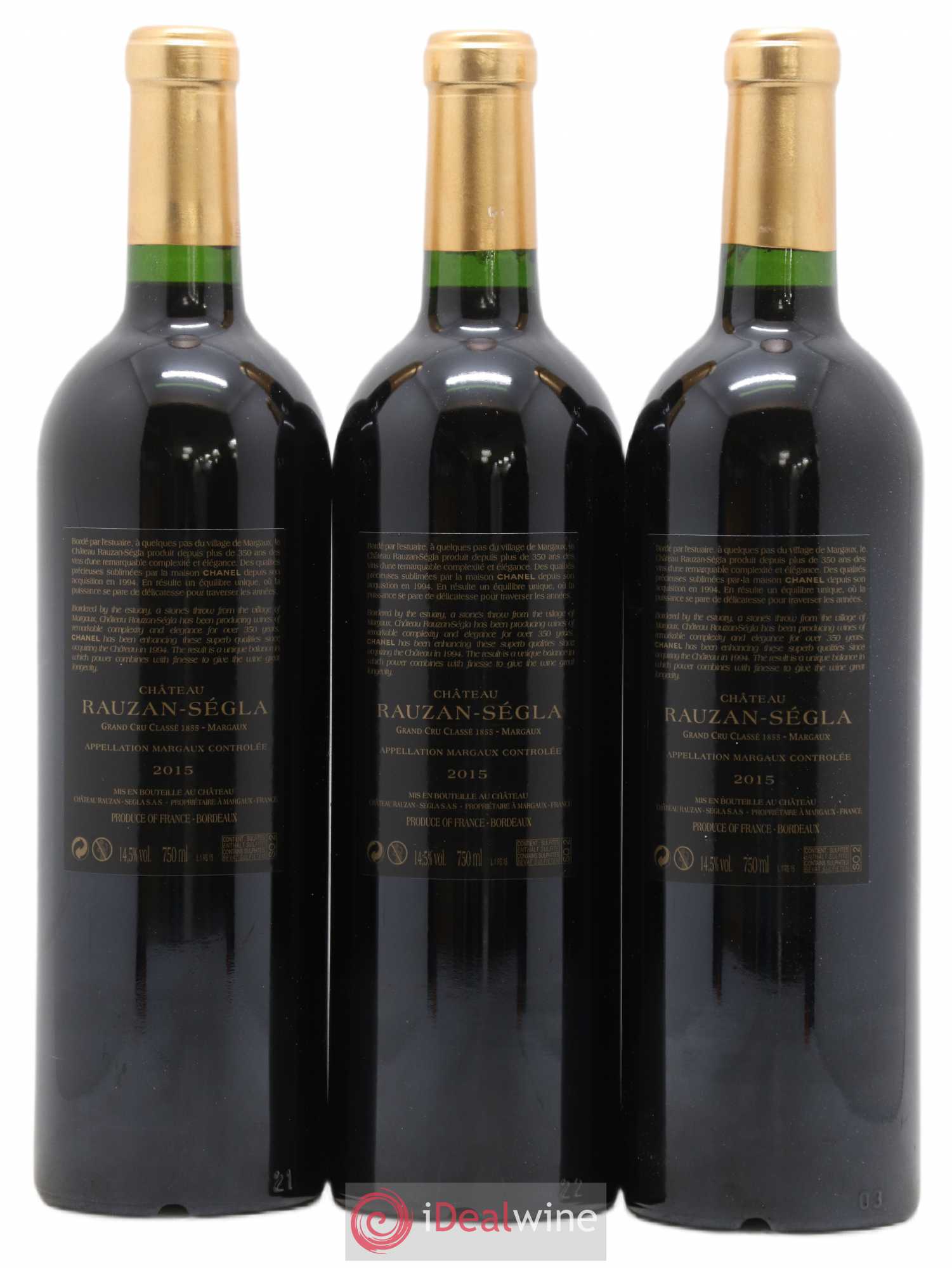 Château Rauzan Ségla Grand Cru Classé 2015 - Lot de 6 bouteilles - 4