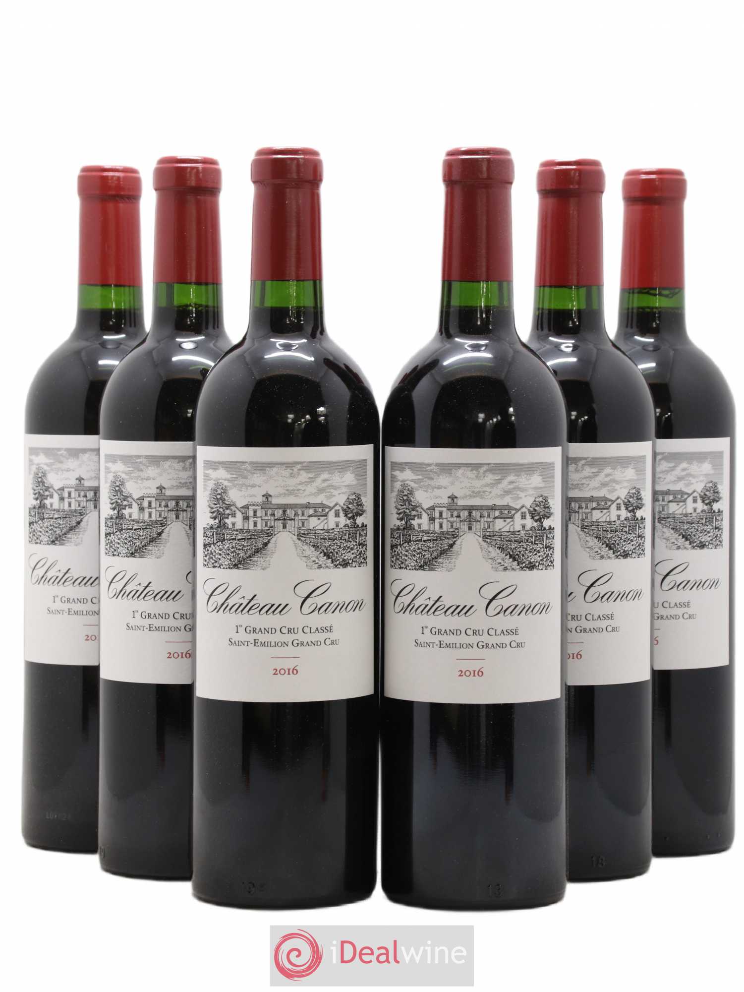 Château Canon 1er Grand Cru Classé B 2016 - Lot de 6 bouteilles - 0