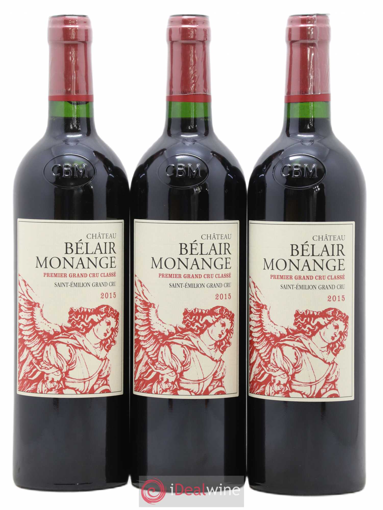 Château Belair (Belair-Monange) 1er Grand Cru Classé B 2015 - Lot de 6 bouteilles - 1