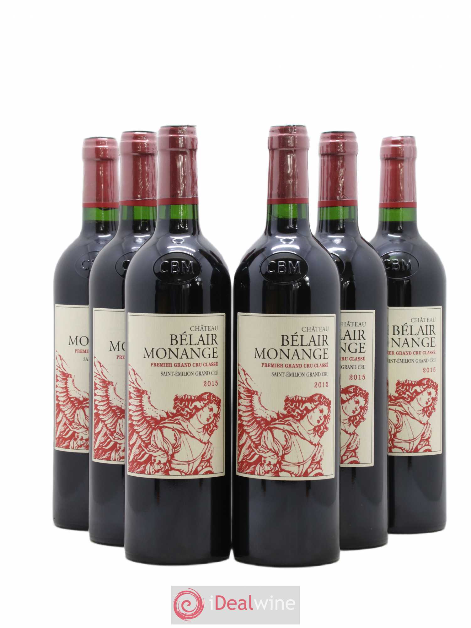 Château Belair (Belair-Monange) 1er Grand Cru Classé B 2015 - Lot de 6 bouteilles - 0