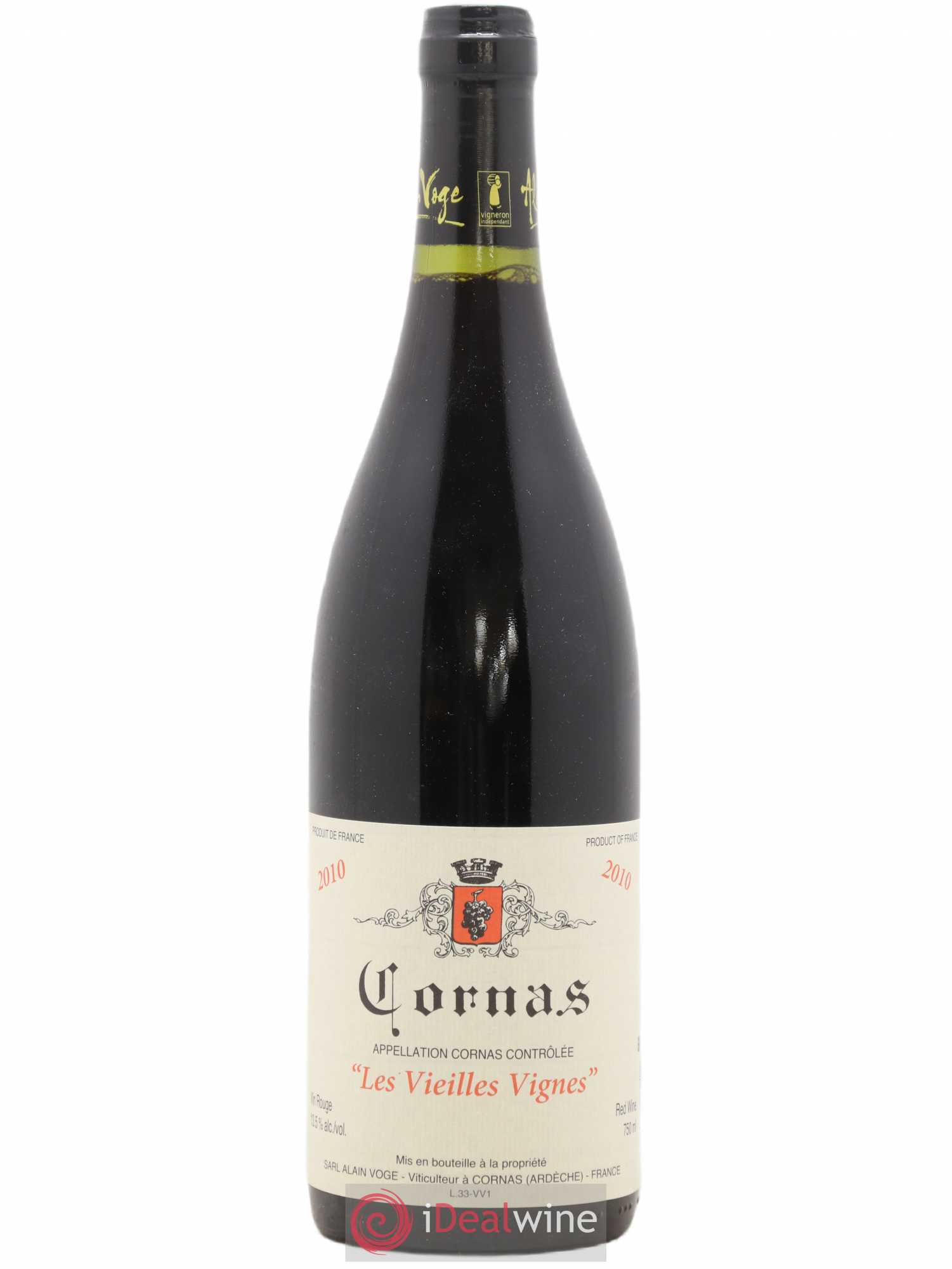 Cornas Les Vieilles Vignes Alain Voge (Domaine) 2010 - Lot de 1 bouteille - 0