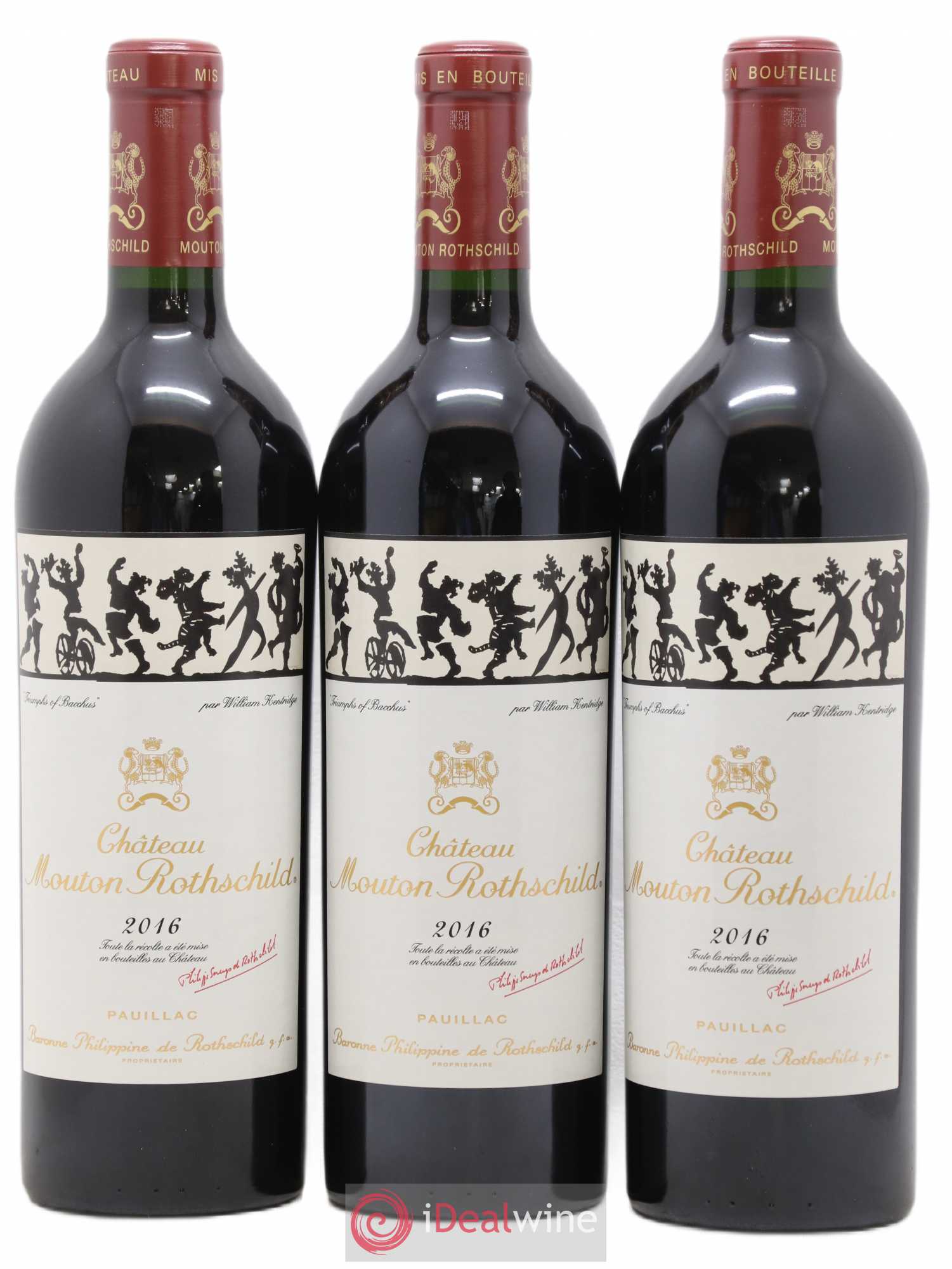 Château Mouton Rothschild 1er Grand Cru Classé 2016 - Lot de 6 bouteilles - 1